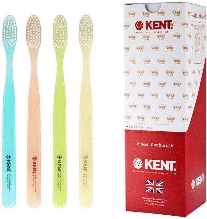 Kent Brushes Original Toothbrushes 4 Colors - 6 pcs