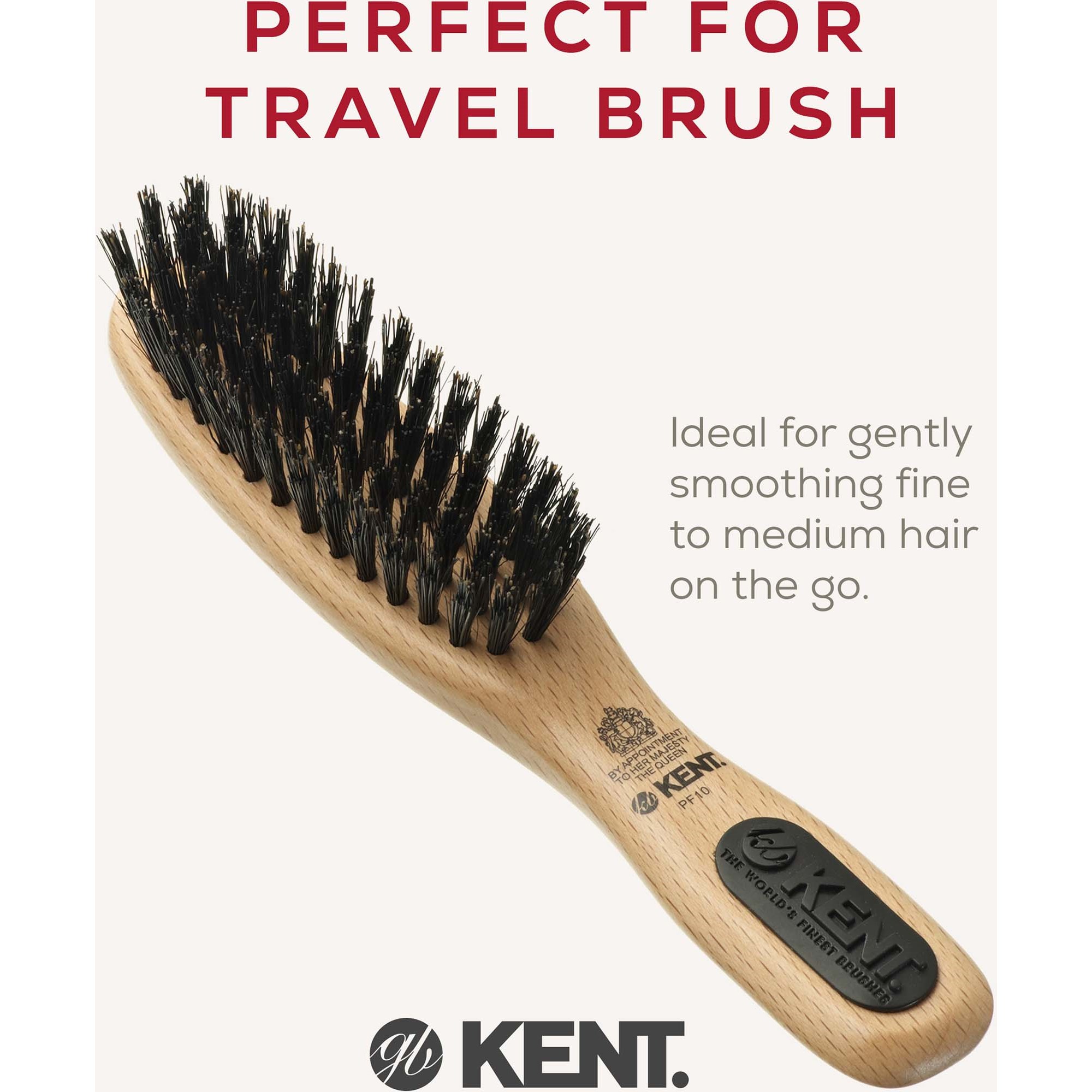 Kent Brushes Small Grooming Brush Svinborst (zdjęcie 3)