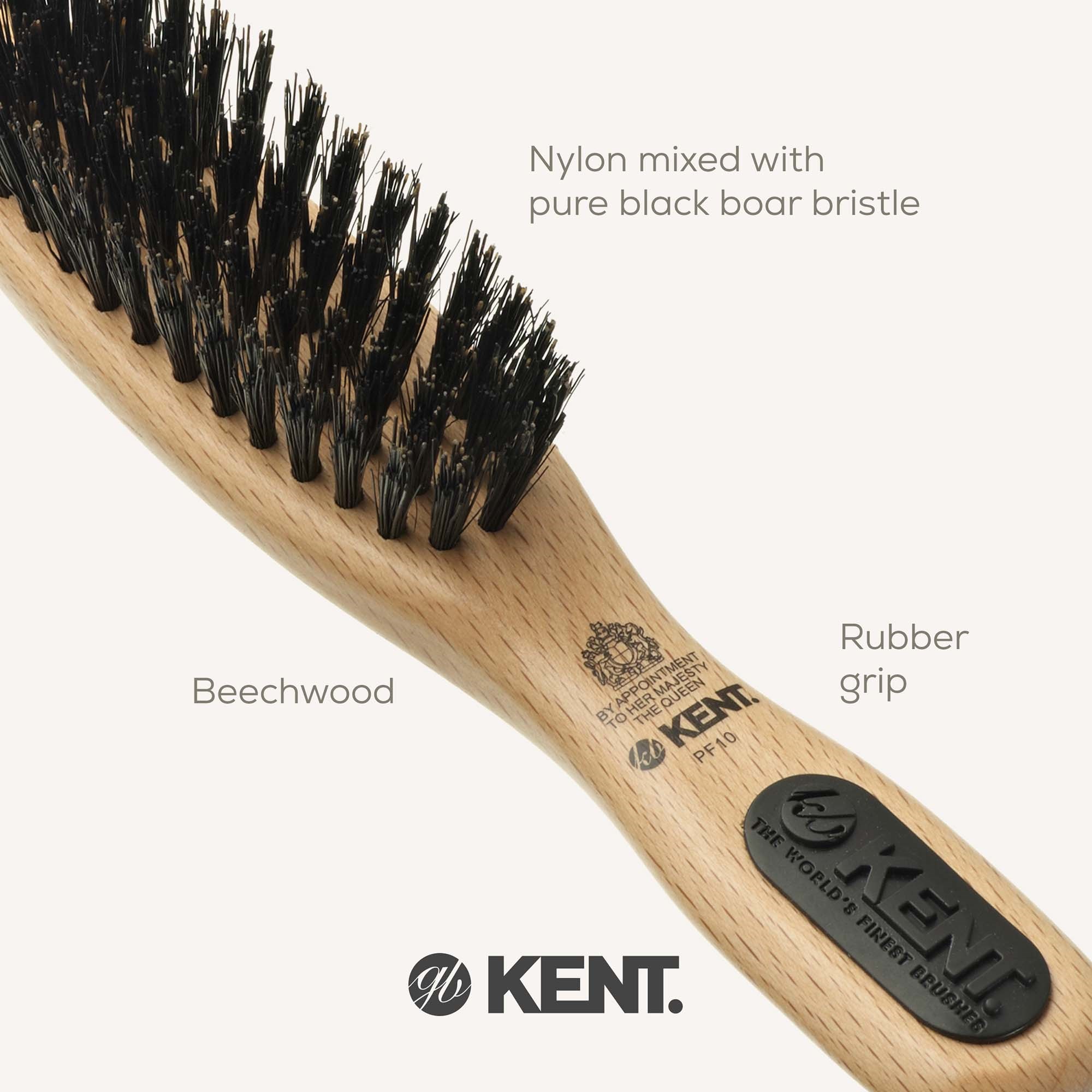 Kent Brushes Small Grooming Brush Svinborst (zdjęcie 5)