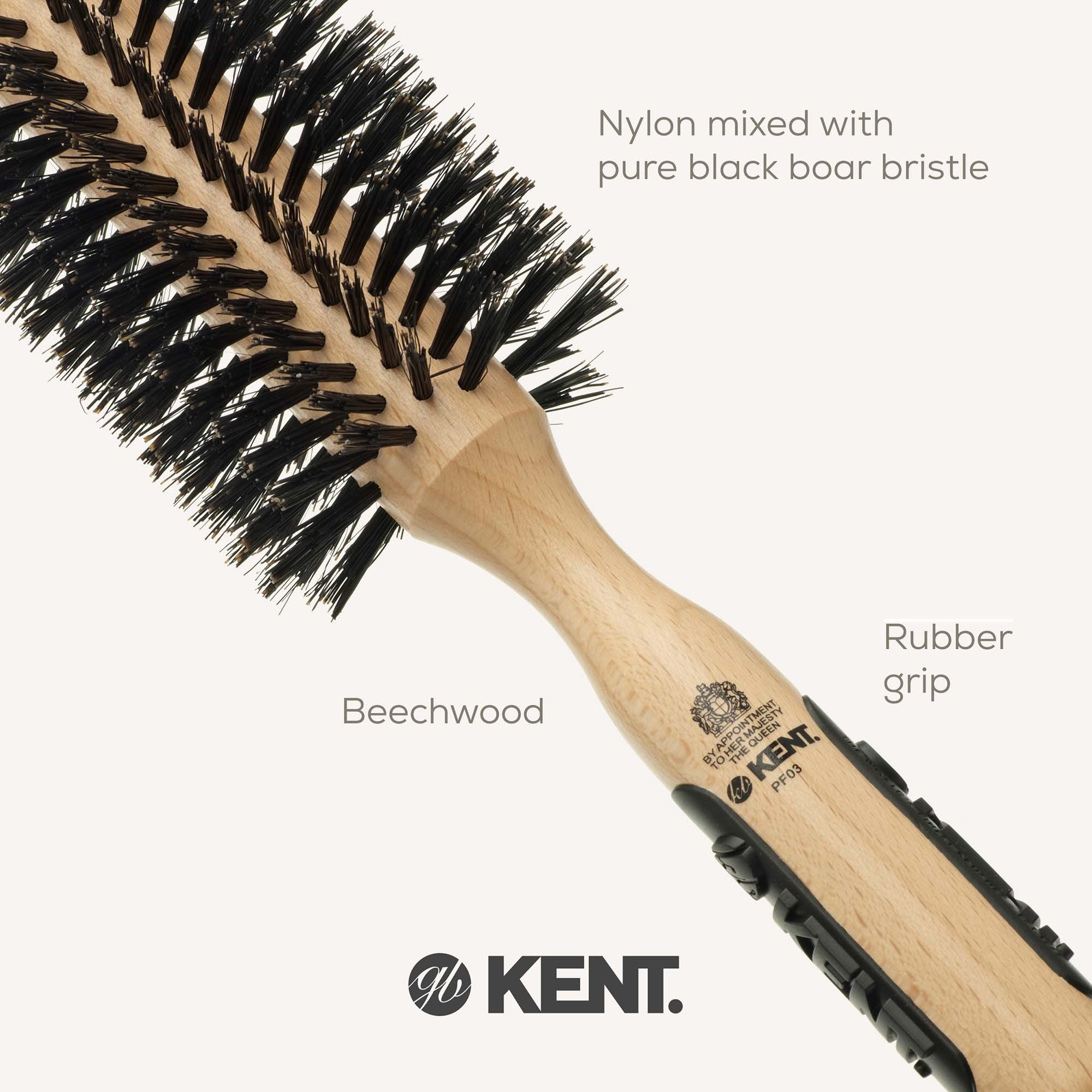 Kent Brushes Stor Rundborste Svinborst (zdjęcie 5)