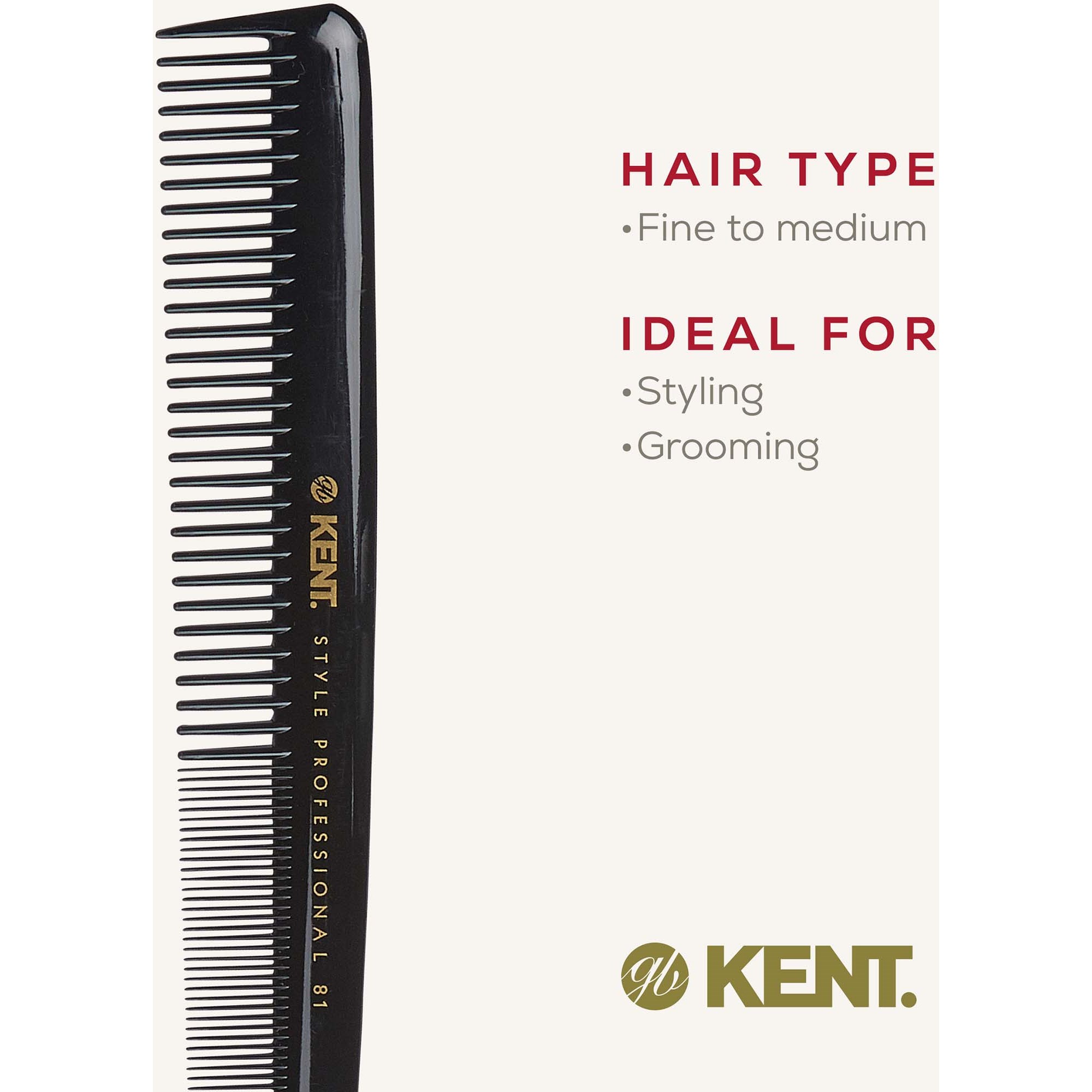 Kent Brushes Style Professional Cutting Comb (zdjęcie 6)
