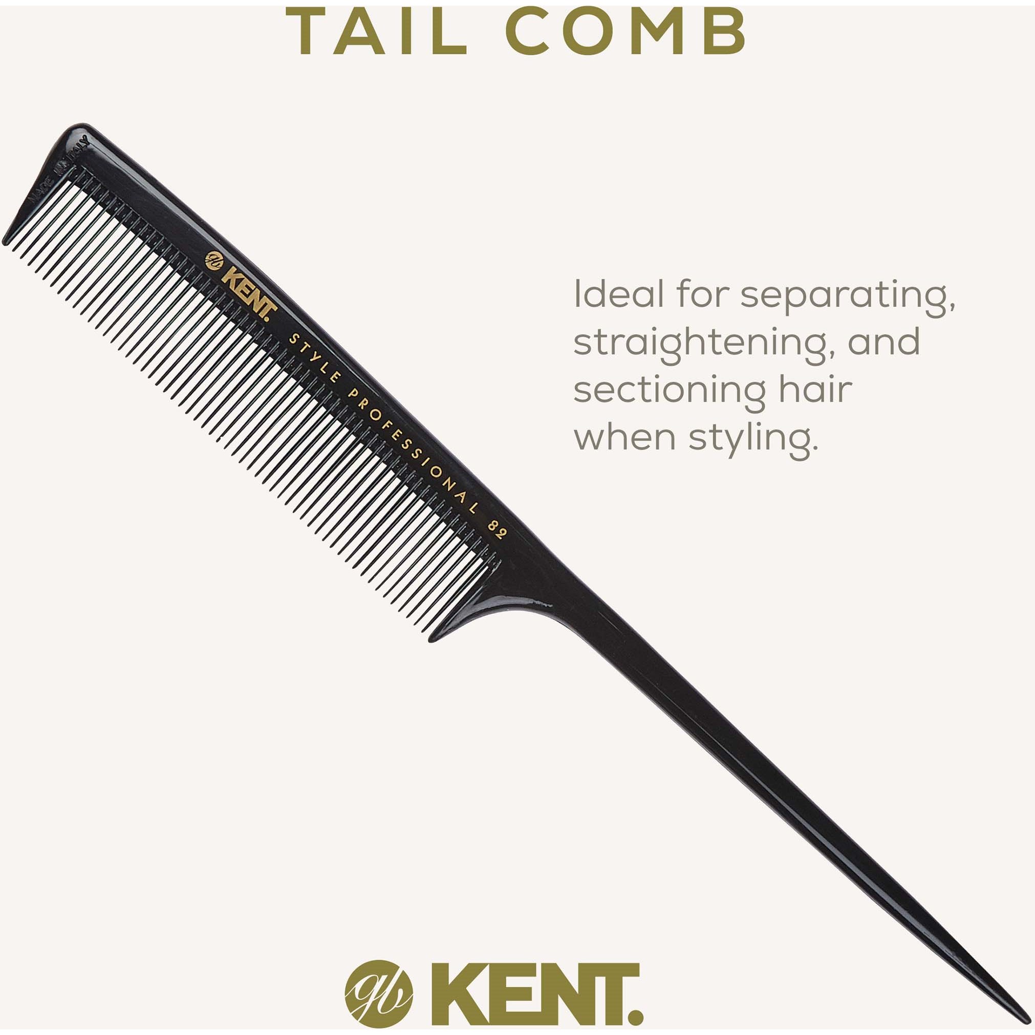 Kent Brushes Style Professional Fine Toothed Tale Comb (zdjęcie 3)