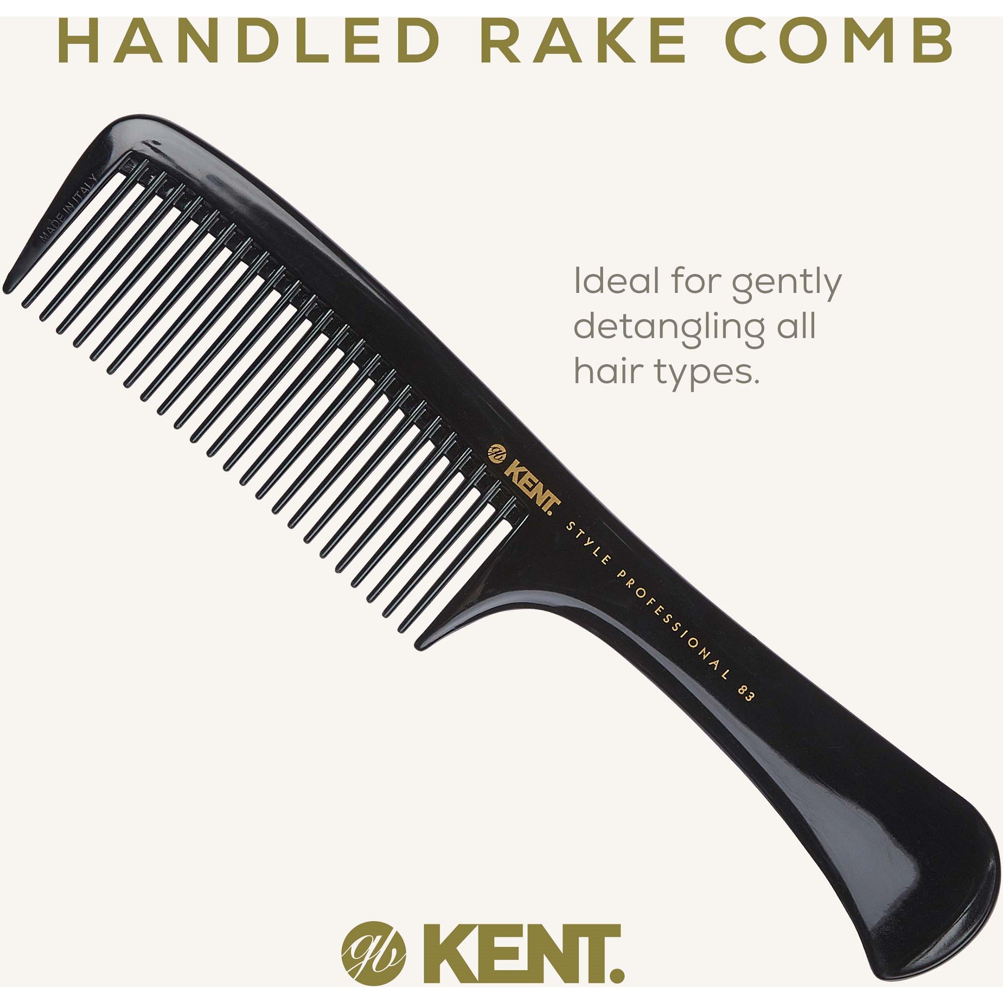 Kent Brushes Style Professional Rake Comb Frisörkam (zdjęcie 3)