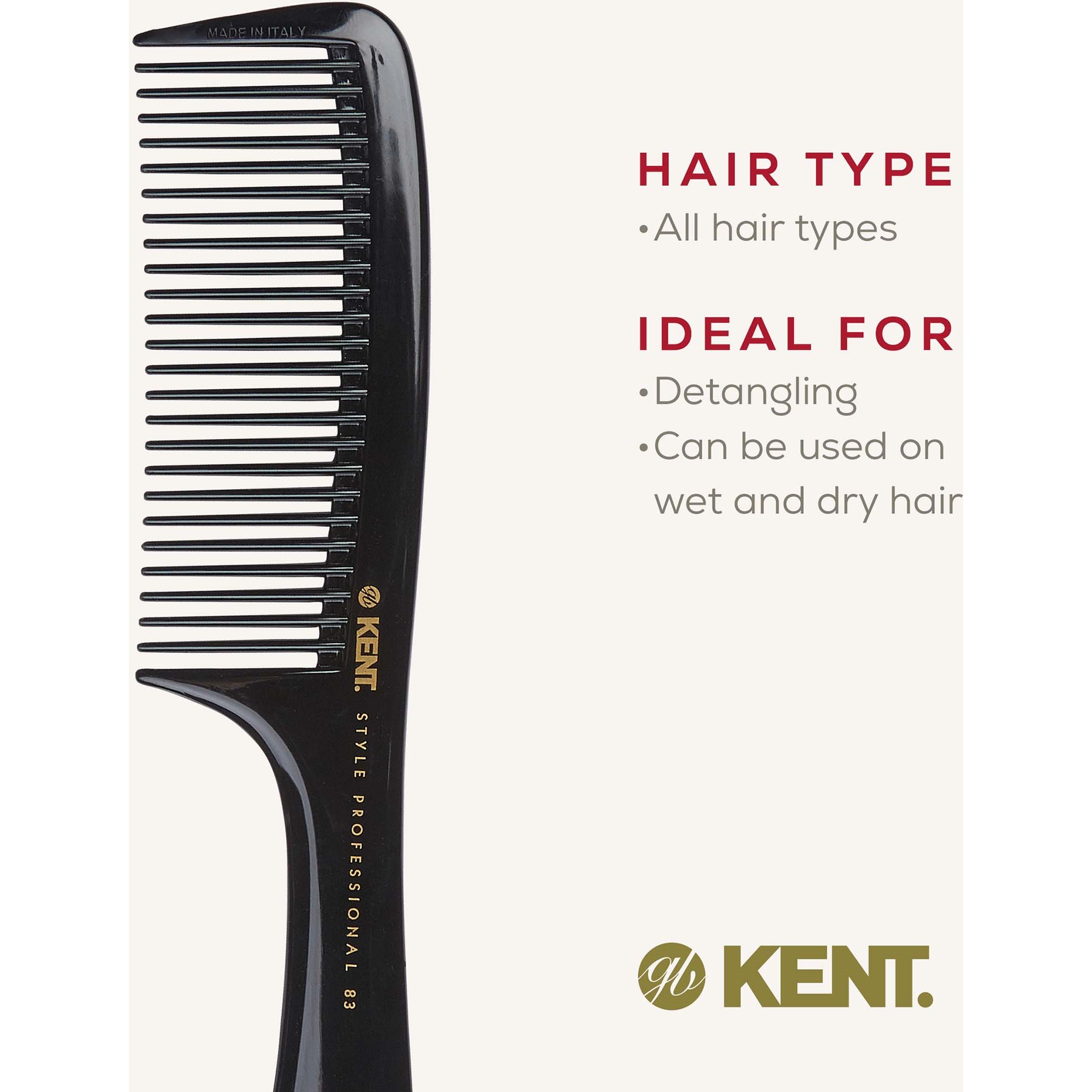 Kent Brushes Style Professional Rake Comb Frisörkam (zdjęcie 6)