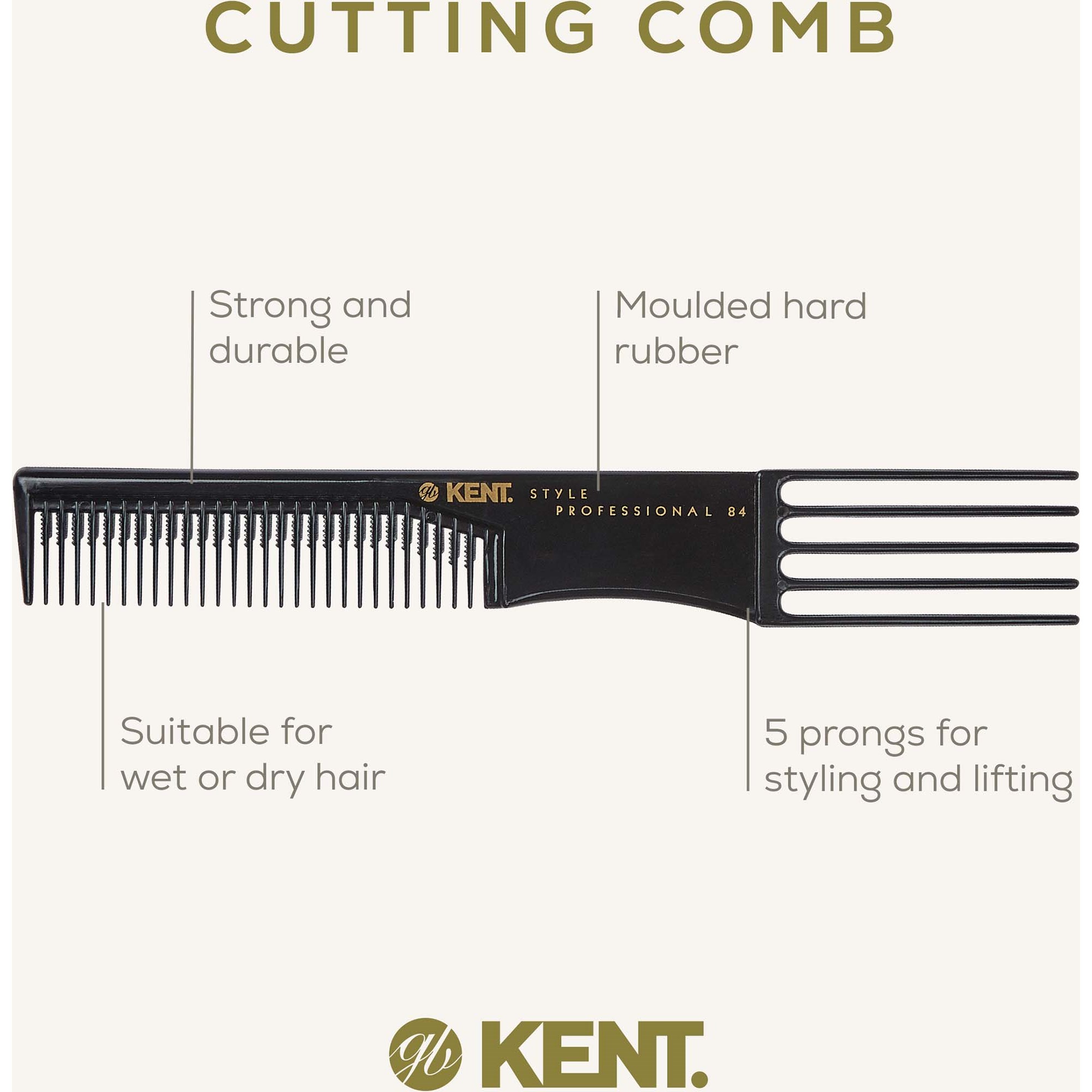 Kent Brushes Style Professional Styling and Lifting Comb (zdjęcie 4)