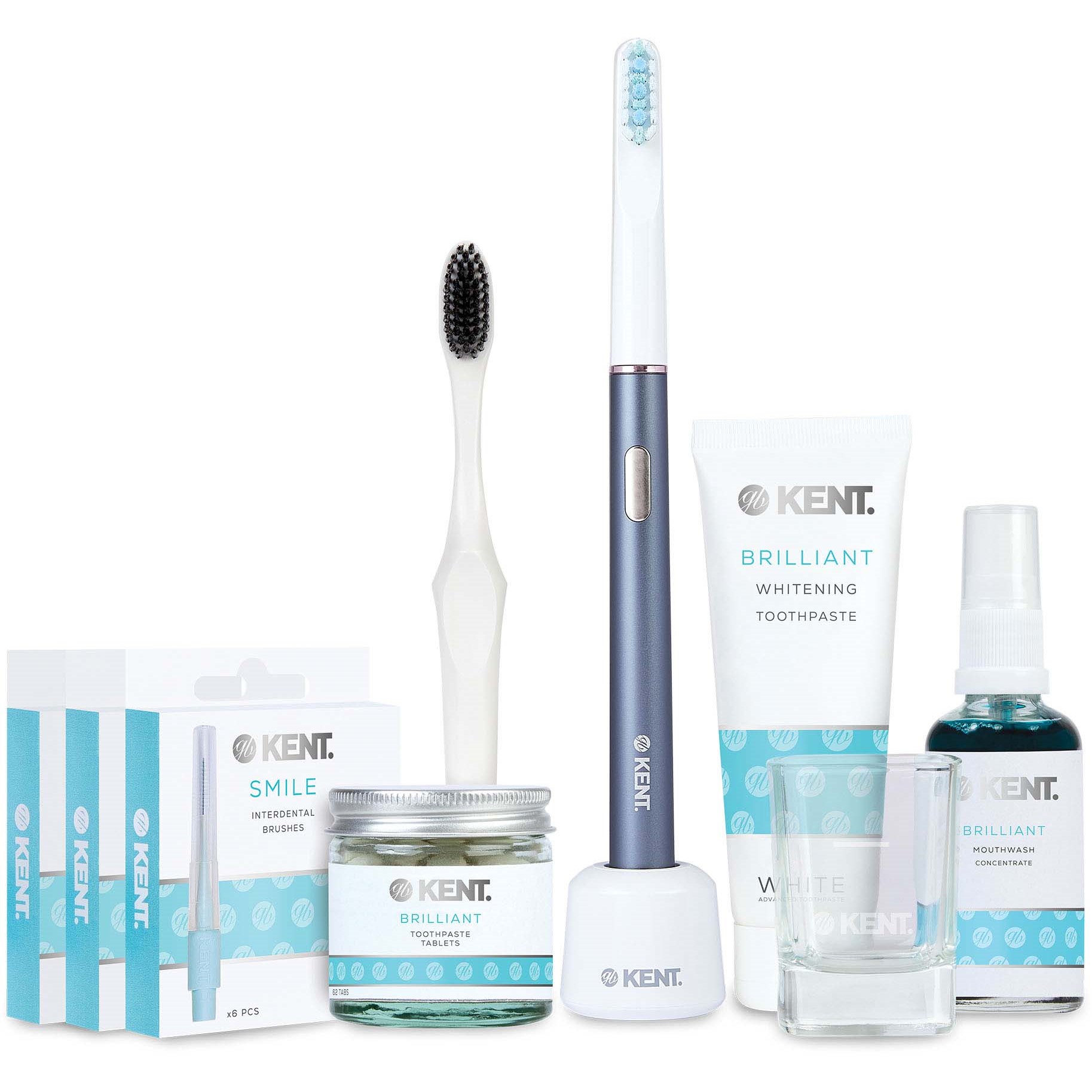 Läs mer om Kent Brushes Kent Oral Care SONIK Electric Toothbrush Starter Kit in G