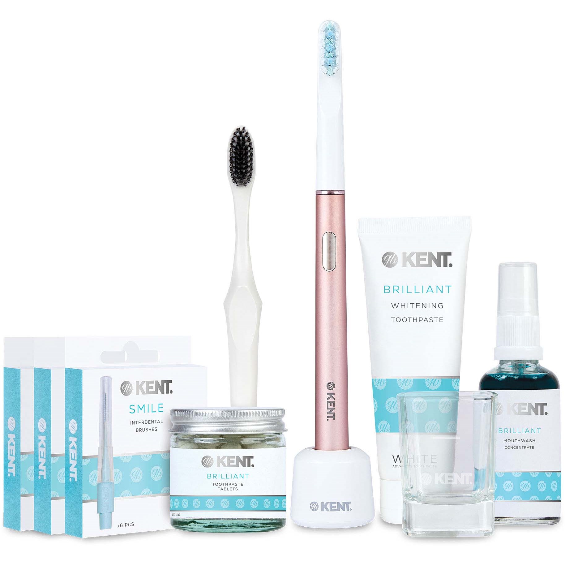 Läs mer om Kent Brushes Kent Oral Care SONIK Electric Toothbrush Starter Kit in P