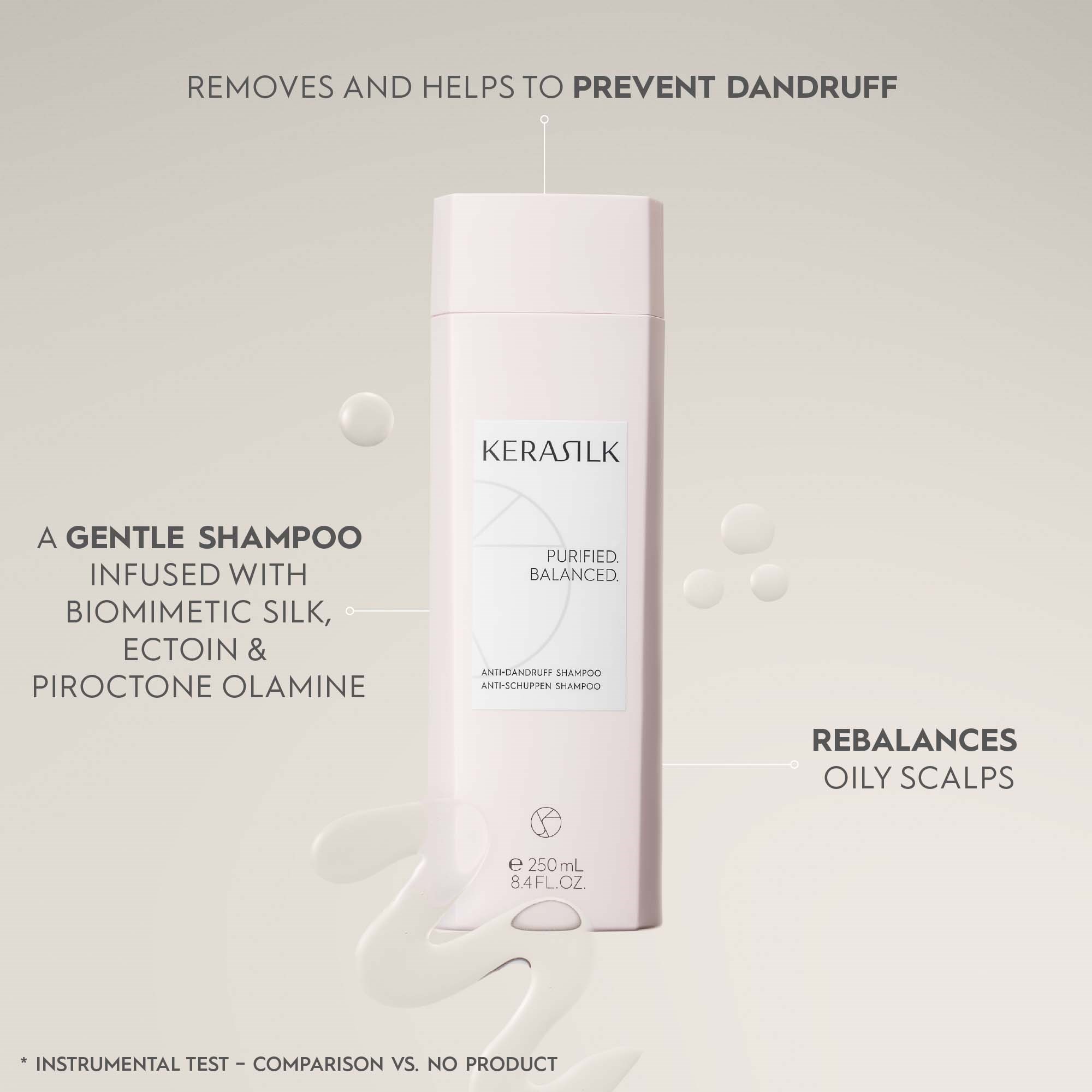 Kerasilk ESSENTIALS Anti-Dandruff Shampoo 250 ml - Szampon 250 ml (obrázok 8)