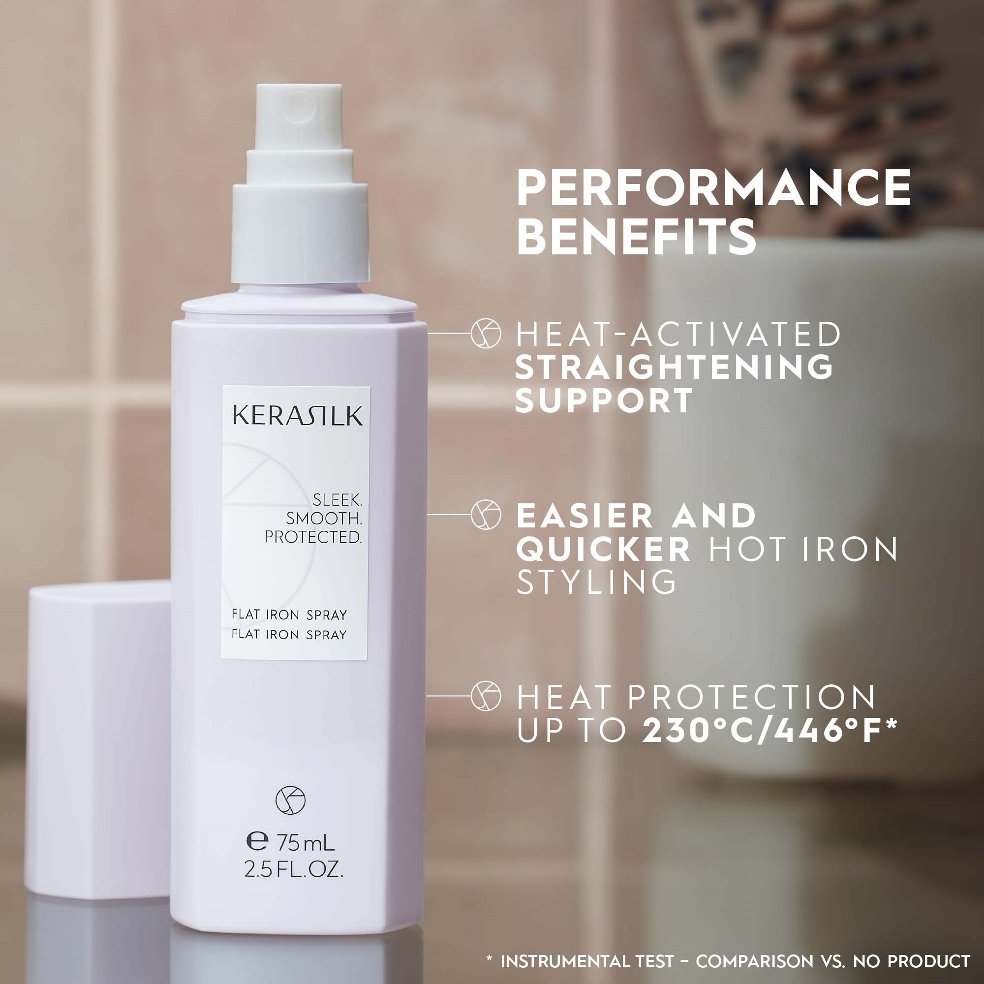 Kerasilk STYLING Flat Iron Spray 75 ml - Spray termoochronny 75 ml (obrázok 5)