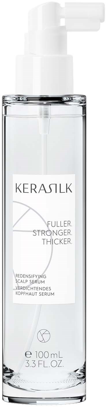A clear spray bottle labeled 'Kerasik' with a white spray top.