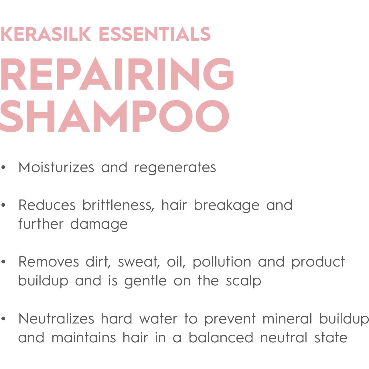 Kerasilk ESSENTIALS Repairing Shampoo 75 ml - Szampon 250 ml (obrázok 2)