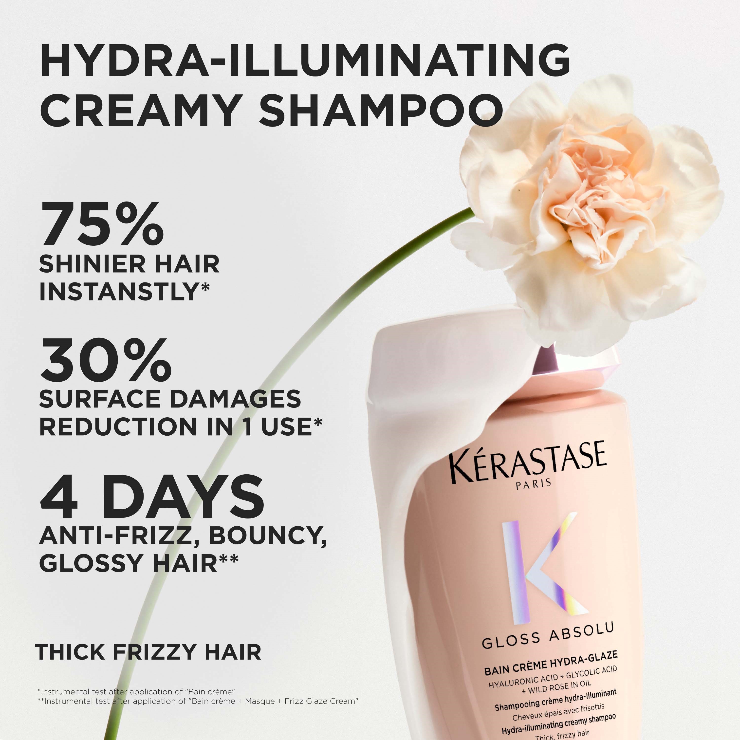 Kérastase Gloss Absolu Bain Crème Hydra-Glaze Shampoo 250 ml (obrázok 3)