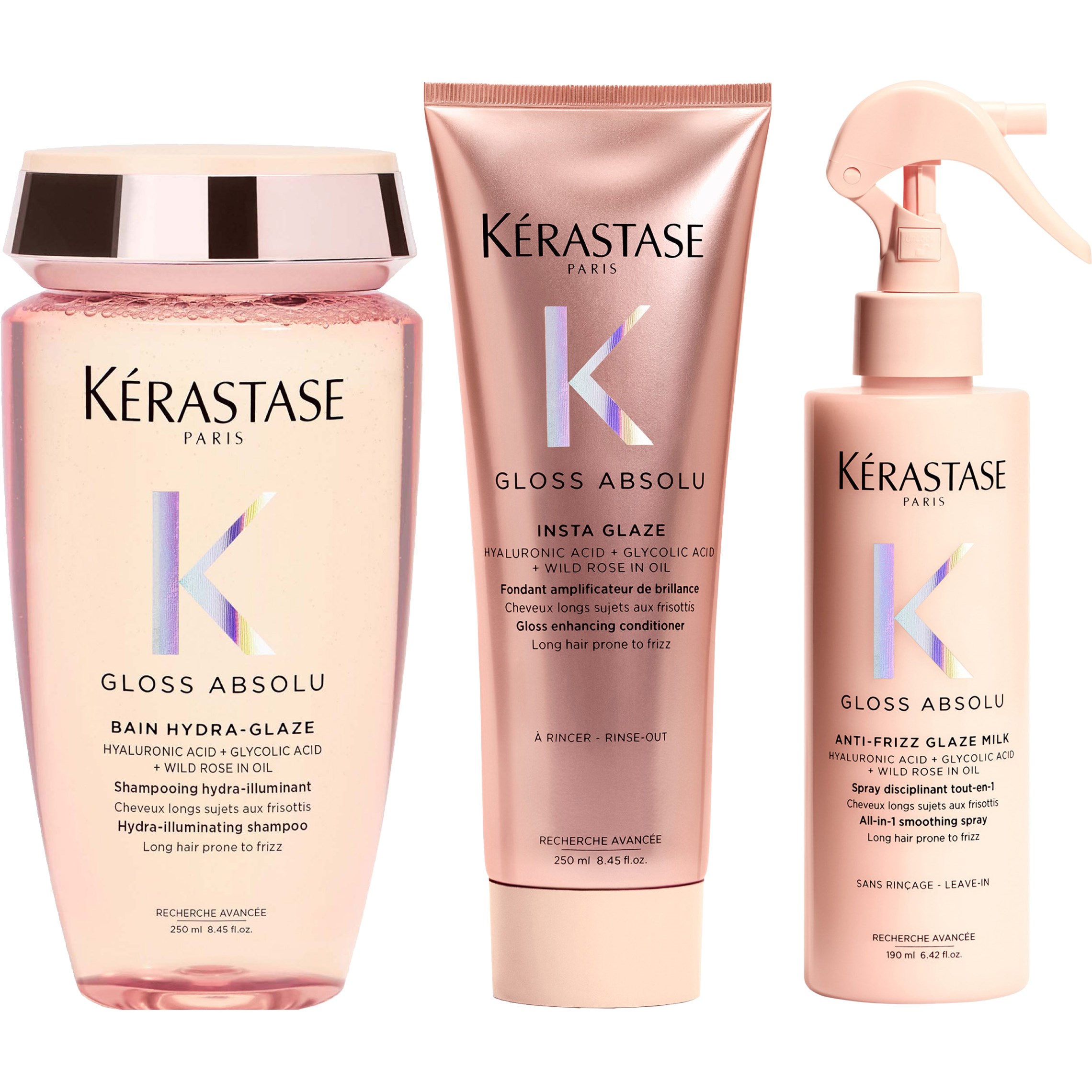 Kérastase Gloss Absolu Bundle Bain Hydra-Glaze Shampoo 250 ml &