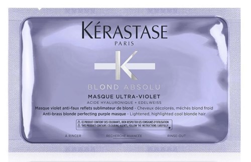 Eine Verpackung mit Haarbleichmittel, Kérastase-Marke und Produktdetails für blondes Haar.
