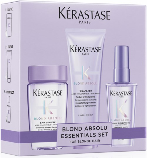 Kérastase Blond Absolu Pflegeset – Mit Shampoo, Maske, Spülung & Serum Für Blondes Haar