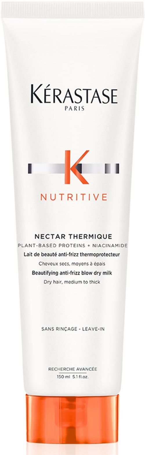 Kérastase Nutritive Nectar Thermique do włosów grubych, zapewnia ochronę cieplną i odżywienie. 150ml.