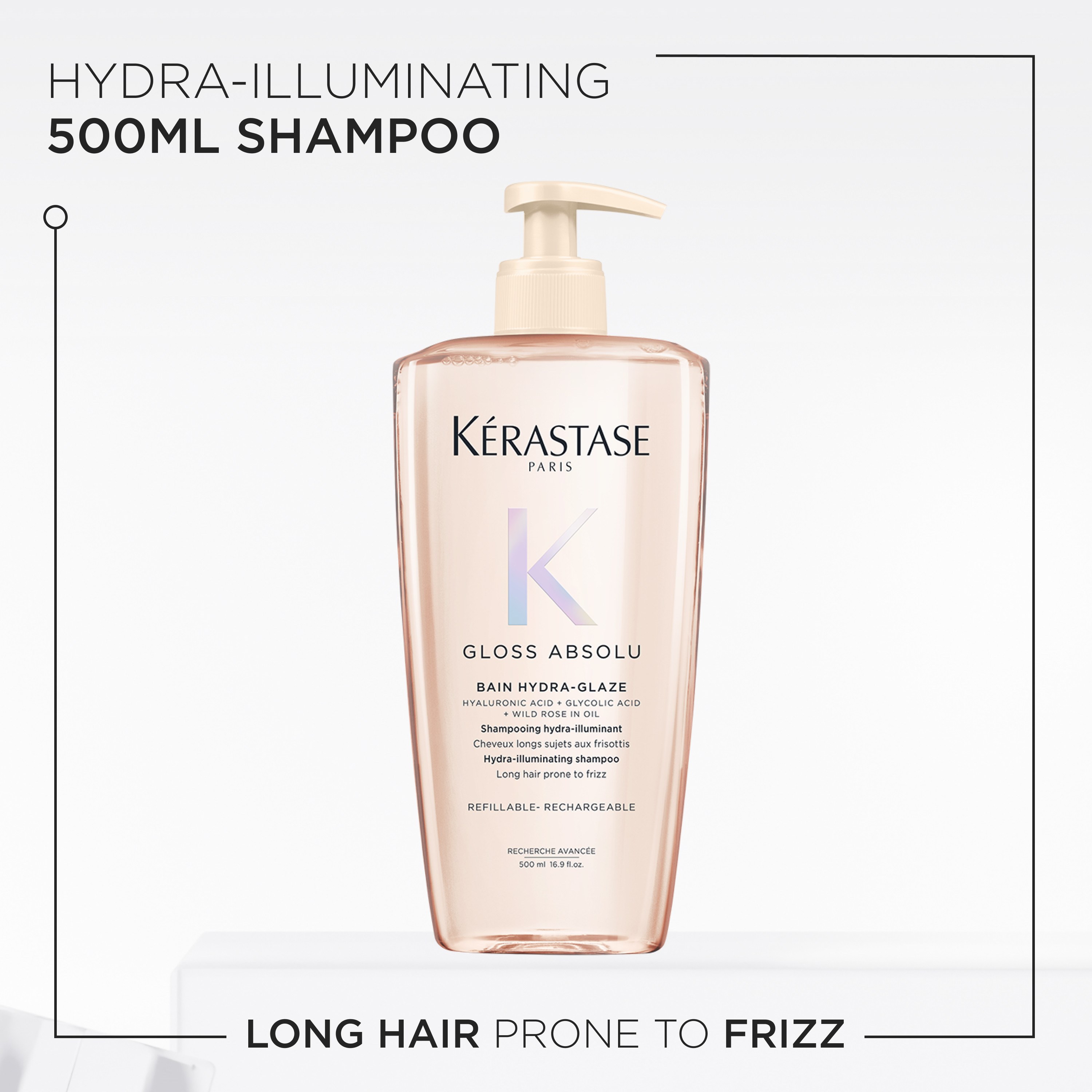 Kérastase Gloss Absolu Bain Hydra-Glaze Shampoo 500 ml (obrázok 3)