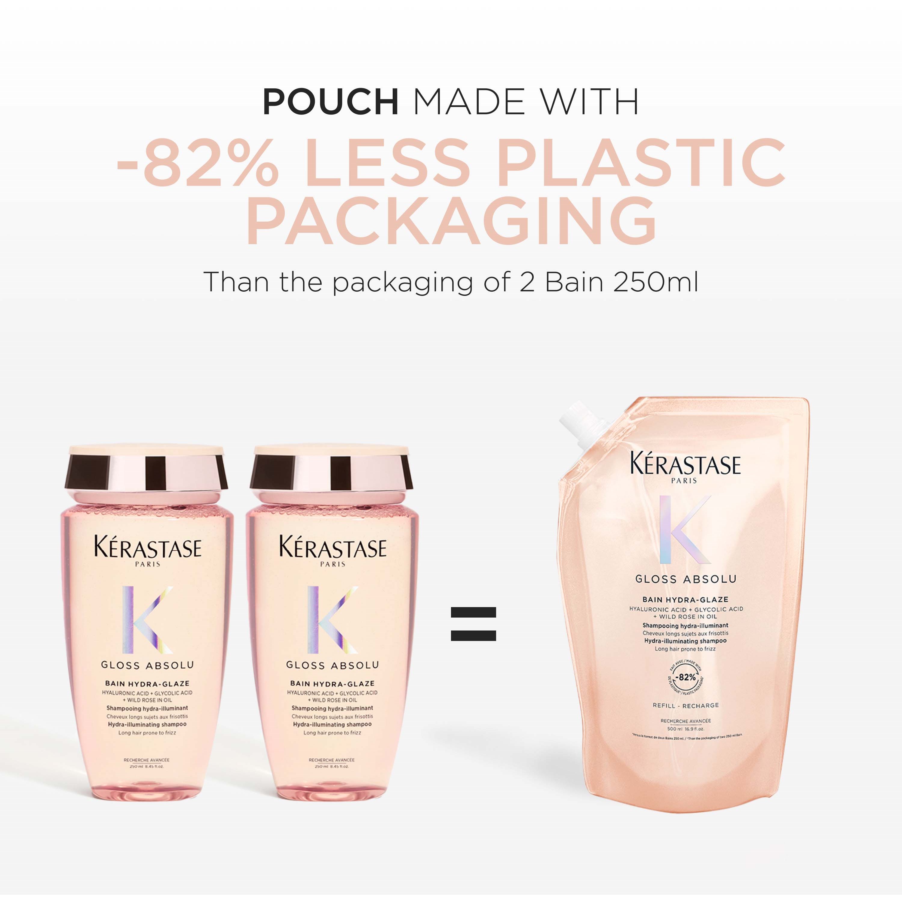 Kérastase Gloss Absolu Bain Hydra-Glaze Shampoo Refill 500 ml (obrázok 5)