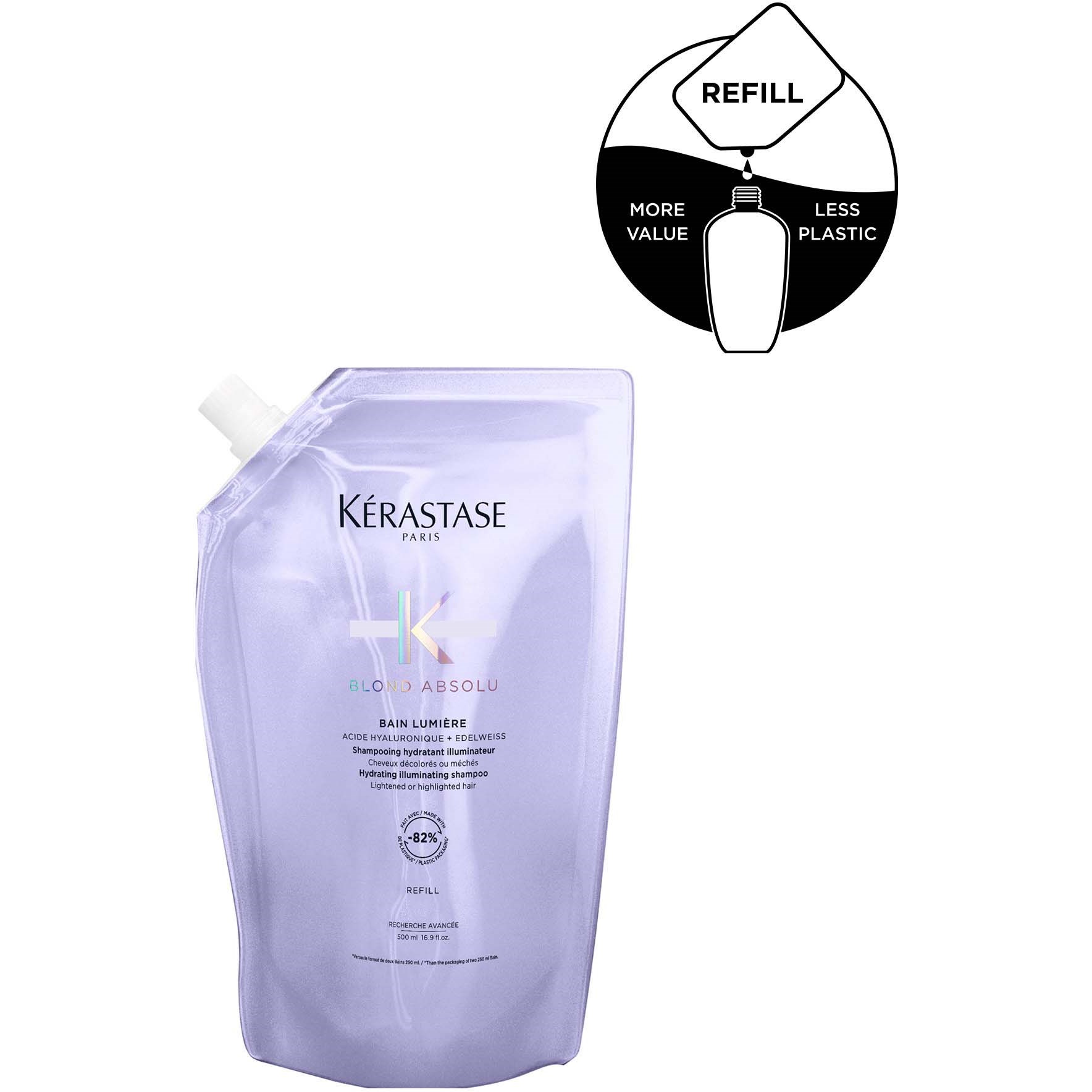 Alternativ bild 1 för Kérastase Blond Absolu Blond Absolu Bain Lumière Shampoo Refill 500 ml