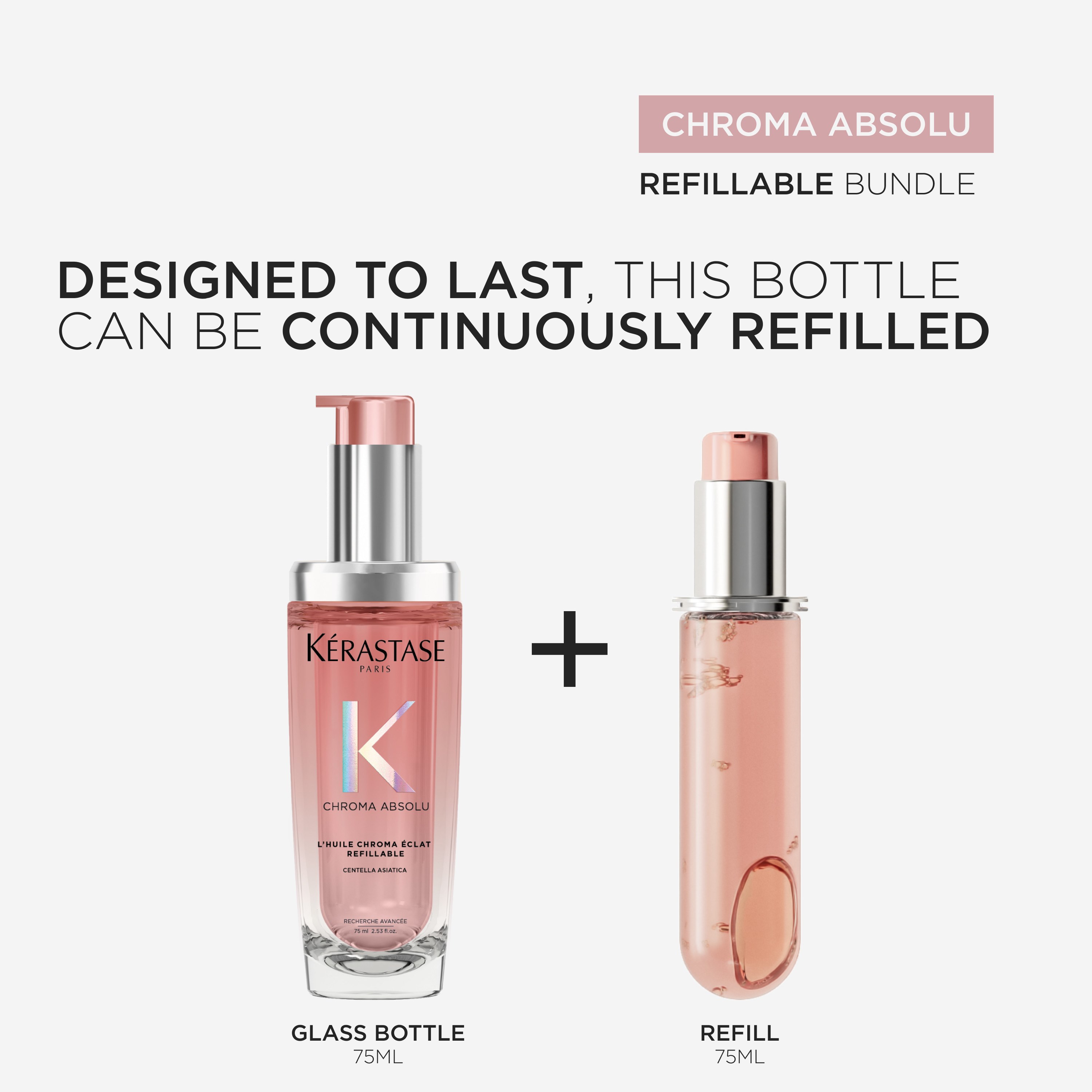 Kérastase Chroma Absolu Chroma Éclat Refillable Hair Oil 75 ml (obrázok 4)