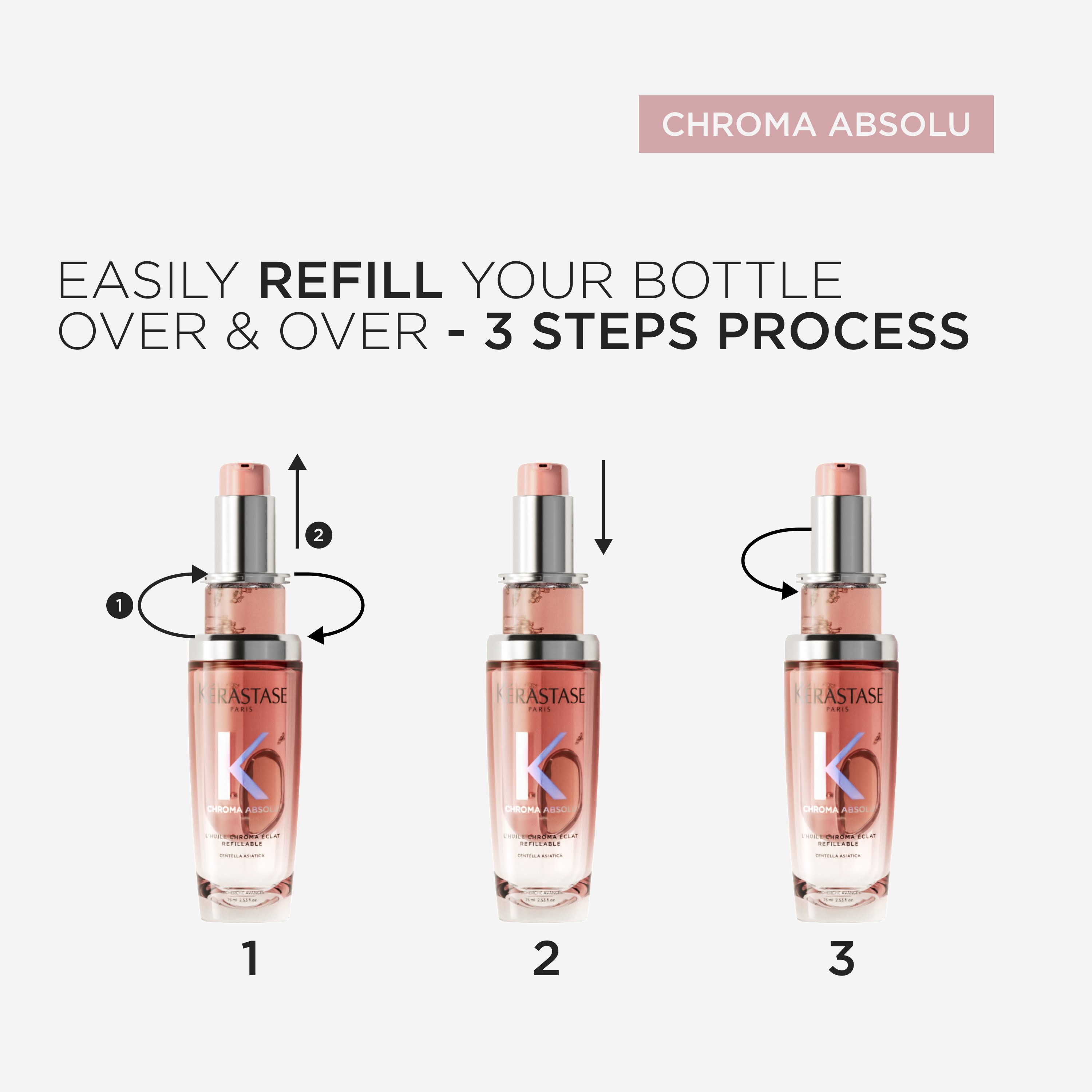 Kérastase Chroma Absolu Chroma Éclat Refillable Hair Oil 75 ml (obrázok 5)