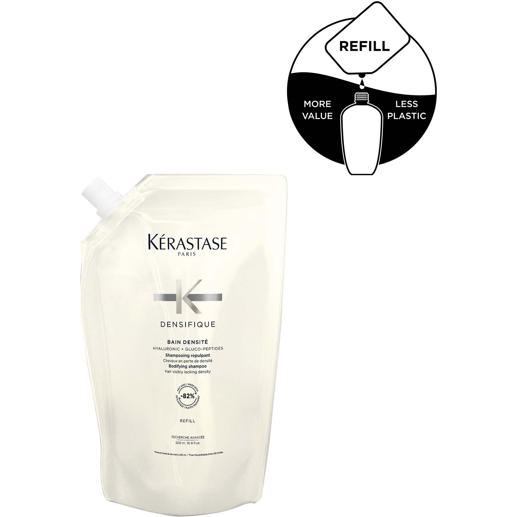 Alternativ bild 1 för Kérastase Densifique Densifique Bain Densité Shampoo Refill 500 ml