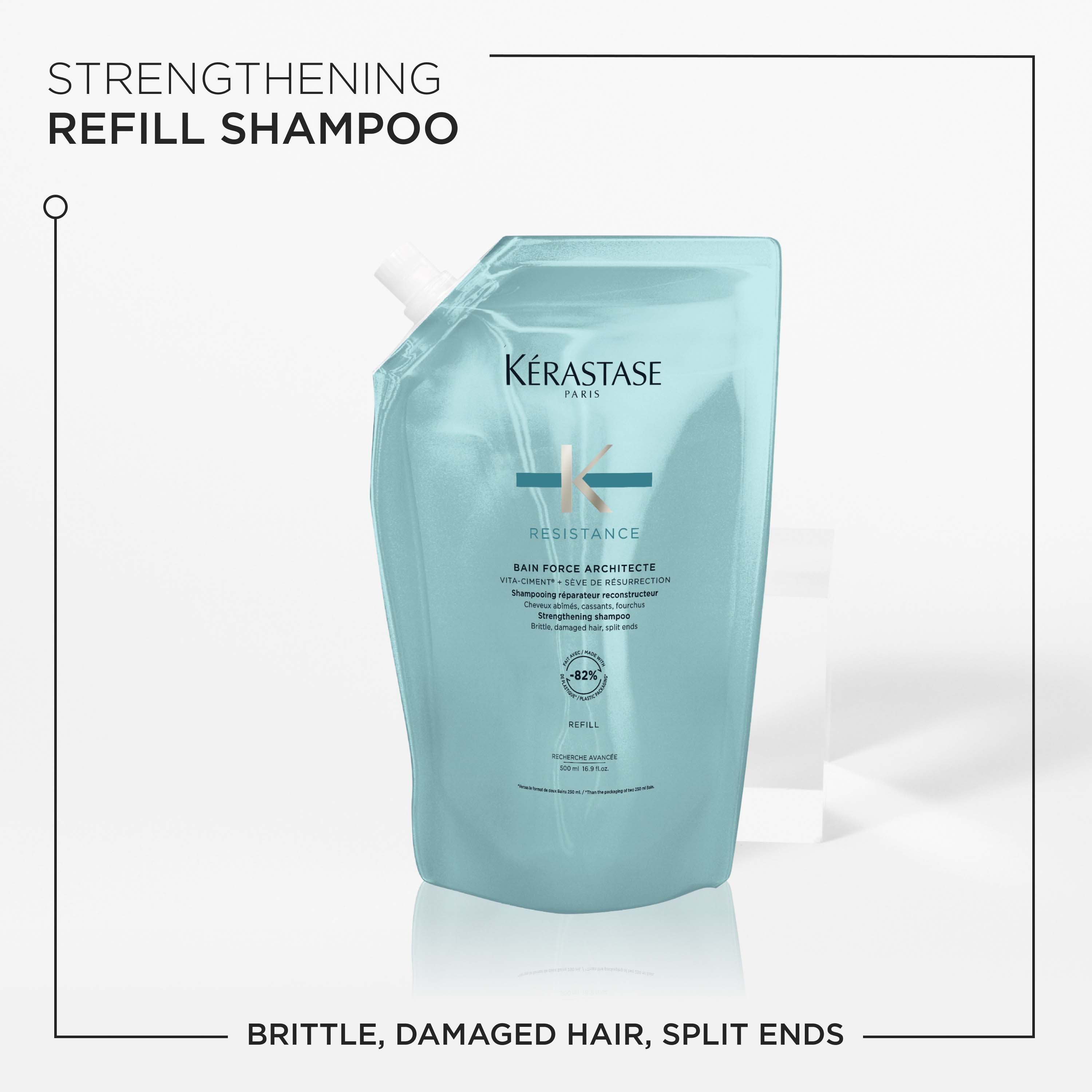 Kérastase Resistance Resistance Bain Force Architecte Shampoo Refill 5 (obrázok 3)