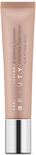 En beige tub av hudvårdsprodukt märkt 'Brightening Concealer' från Kiehl's, med en silverlock.