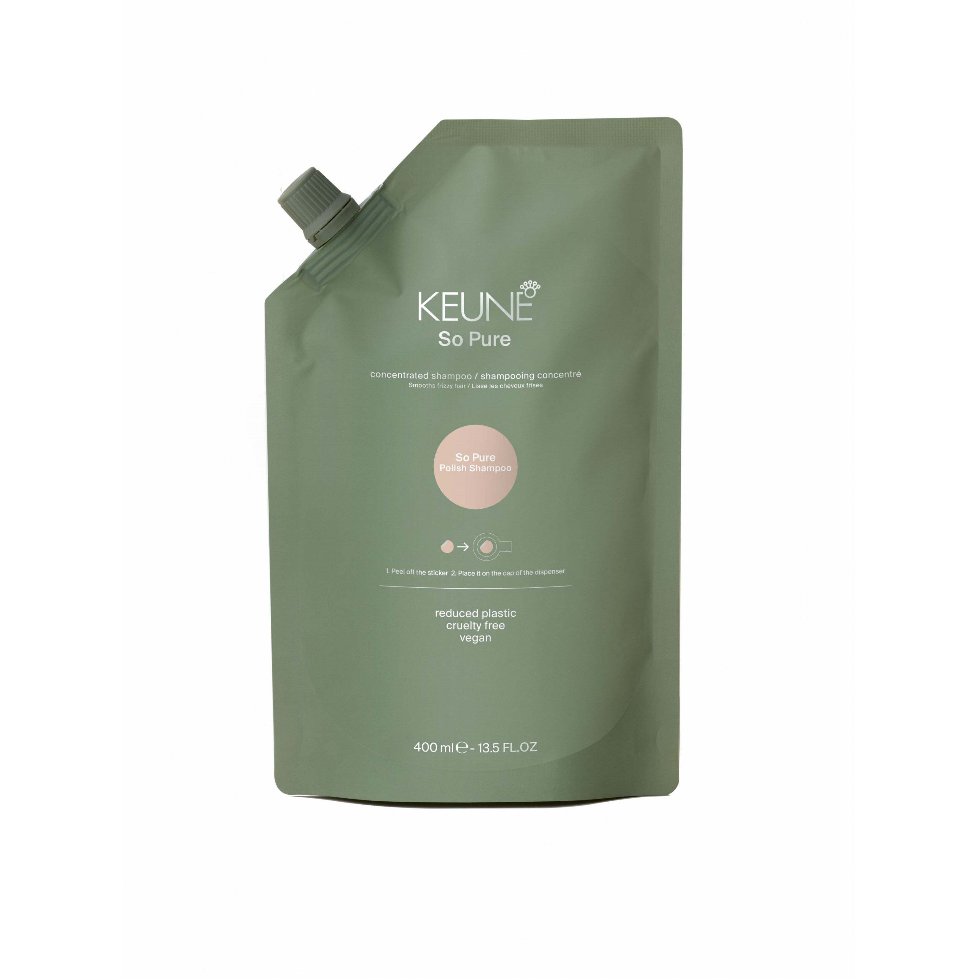 Läs mer om Keune So Pure Polish Shampoo Refill 400 ml