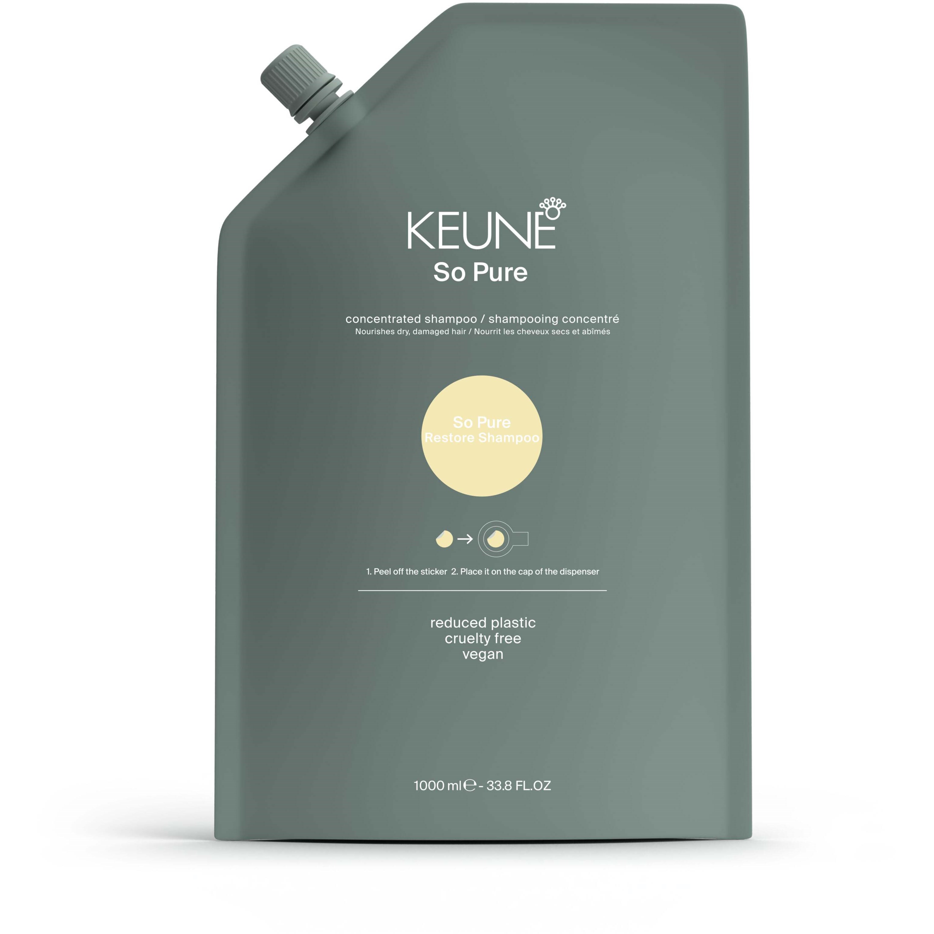 Läs mer om Keune So Pure Restore Shampoo Refill 1000 ml