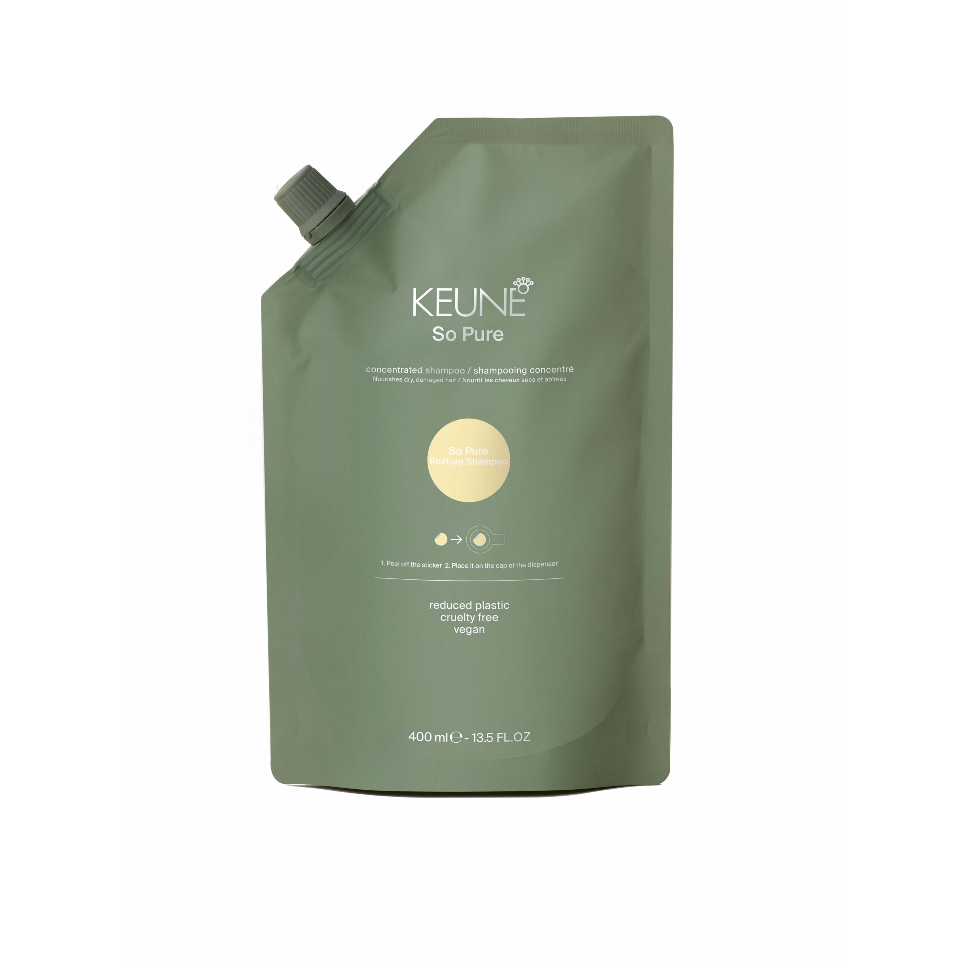 Läs mer om Keune So Pure Restore Shampoo Refill 400 ml