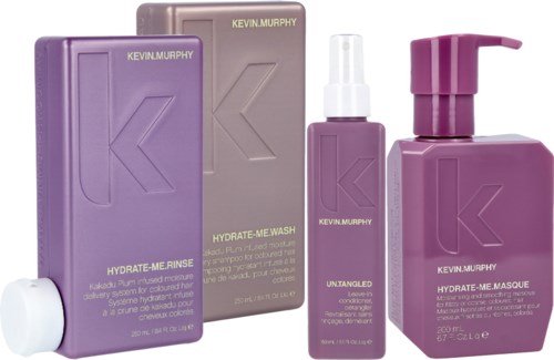 Kevin Murphy Hydrate Me Bundle Wash 250 ml & Rinse 250 ml & Masque 200 ml & Leave-in 150 ml