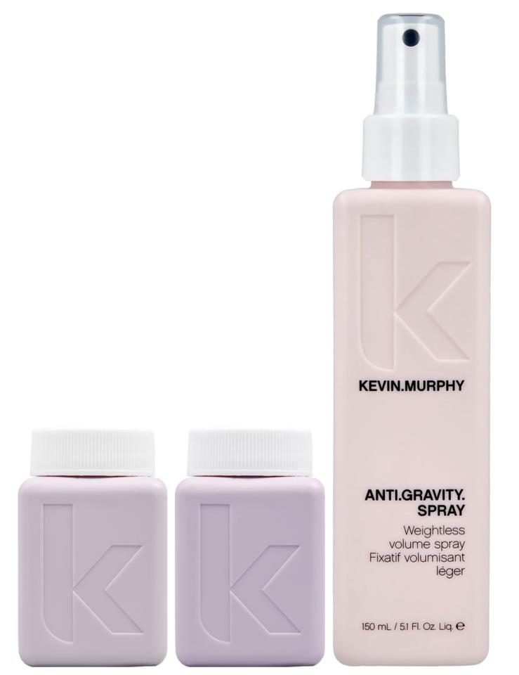 Kevin Murphy Hydrate-Me Wash Shampoo & Conditioner + Anti Gravity Spray Weightless