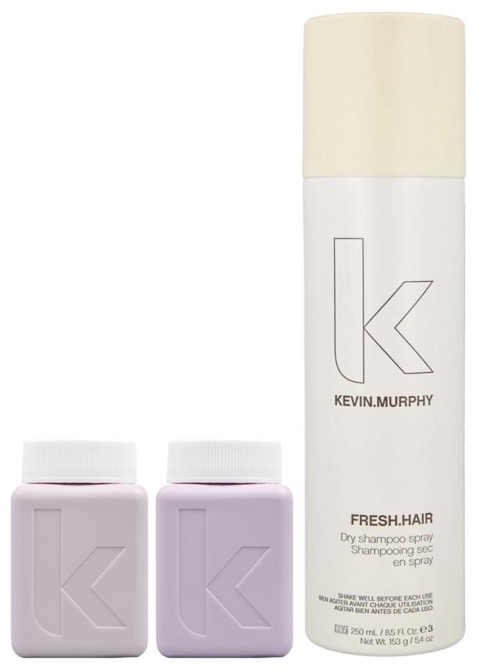 Kevin Murphy Hydrate-Me Wash Shampoo & Conditioner + Fresh Hair Dry Cleaning Spray