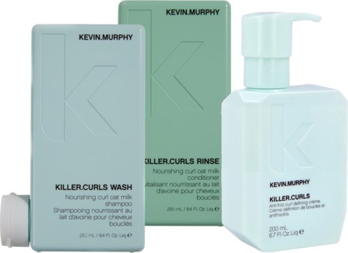 Kevin Murphy Killer Curls Bundle Wash 250 ml & Rinse 250 ml & Anti-frizz Creme 200 ml
