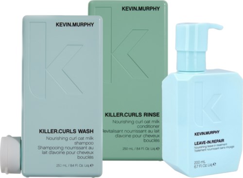 Kevin Murphy Killer Curls Bundle Wash 250 ml & Rinse 250 ml & Leave-in Repair 200 ml