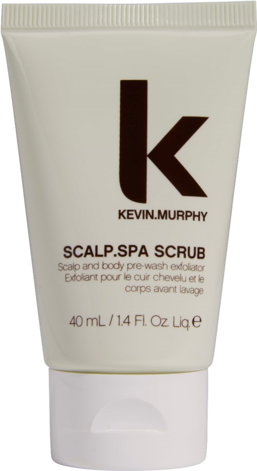 Kevin Murphy skrap og kroppsskrubb for å fjerne døde hudceller på hodebunnen og huden. 40 ml. Ren, minimalistisk design.
