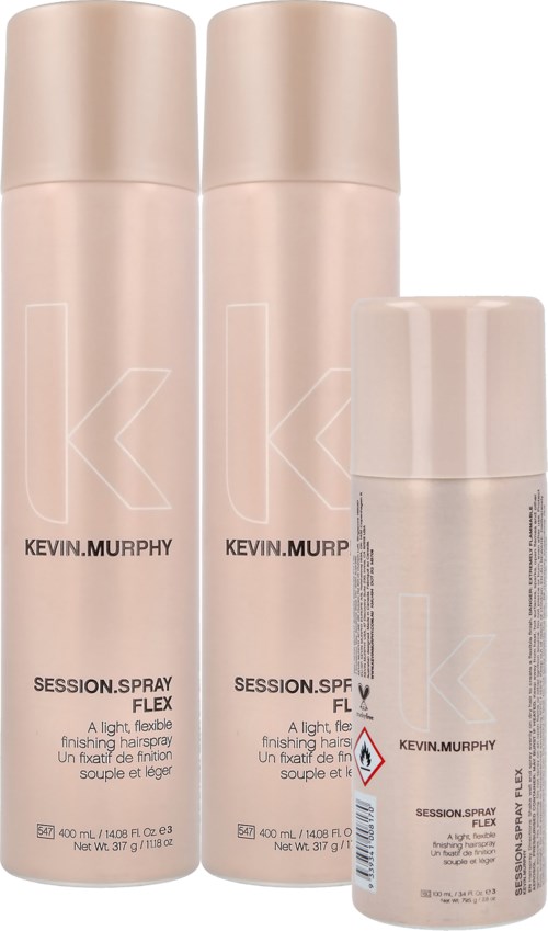 Kevin Murphy Session Flex Finishing Hairspray 400 ml x 2 & 100 ml