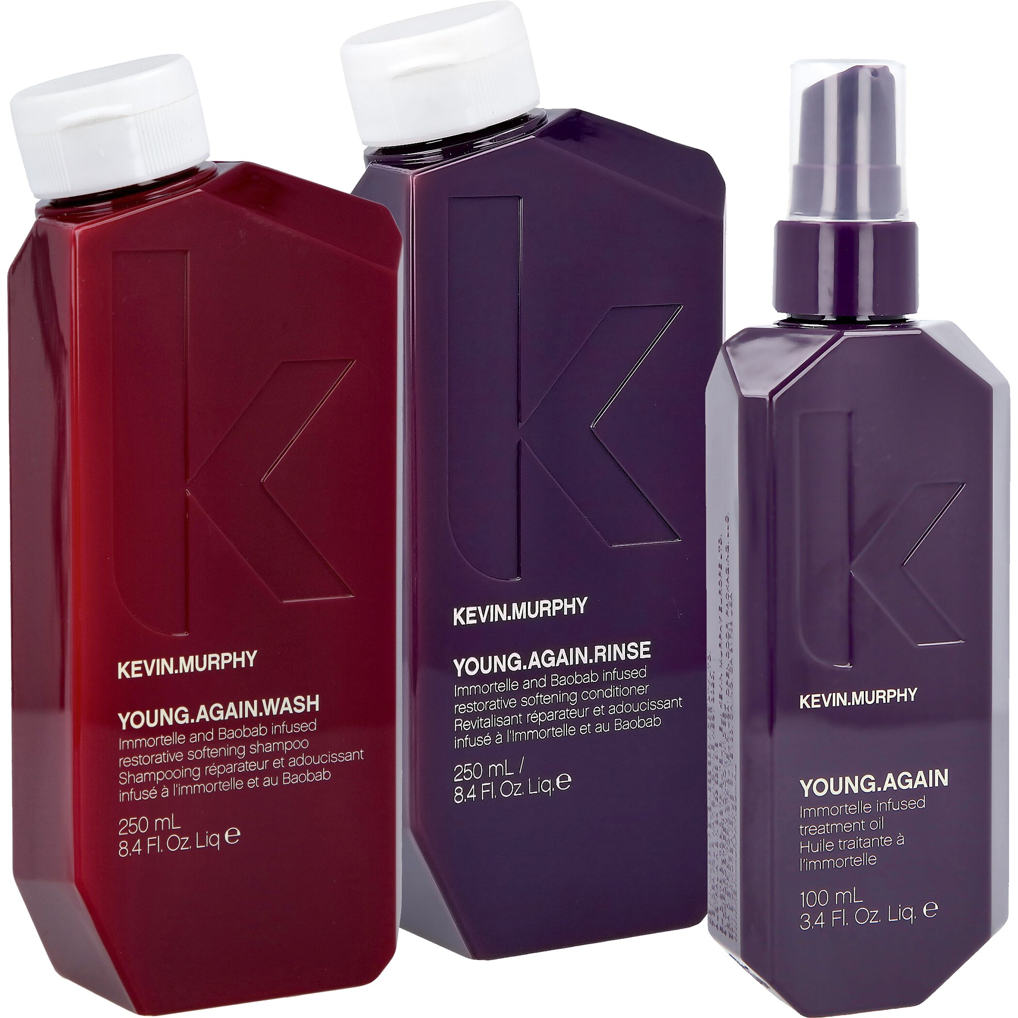 Kevin Murphy Young Again Bundle Wash 250 ml & Rinse 250 ml & Trea