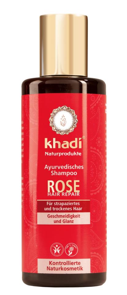 Khadi Ayurvedic Shampoo Rose 210ml