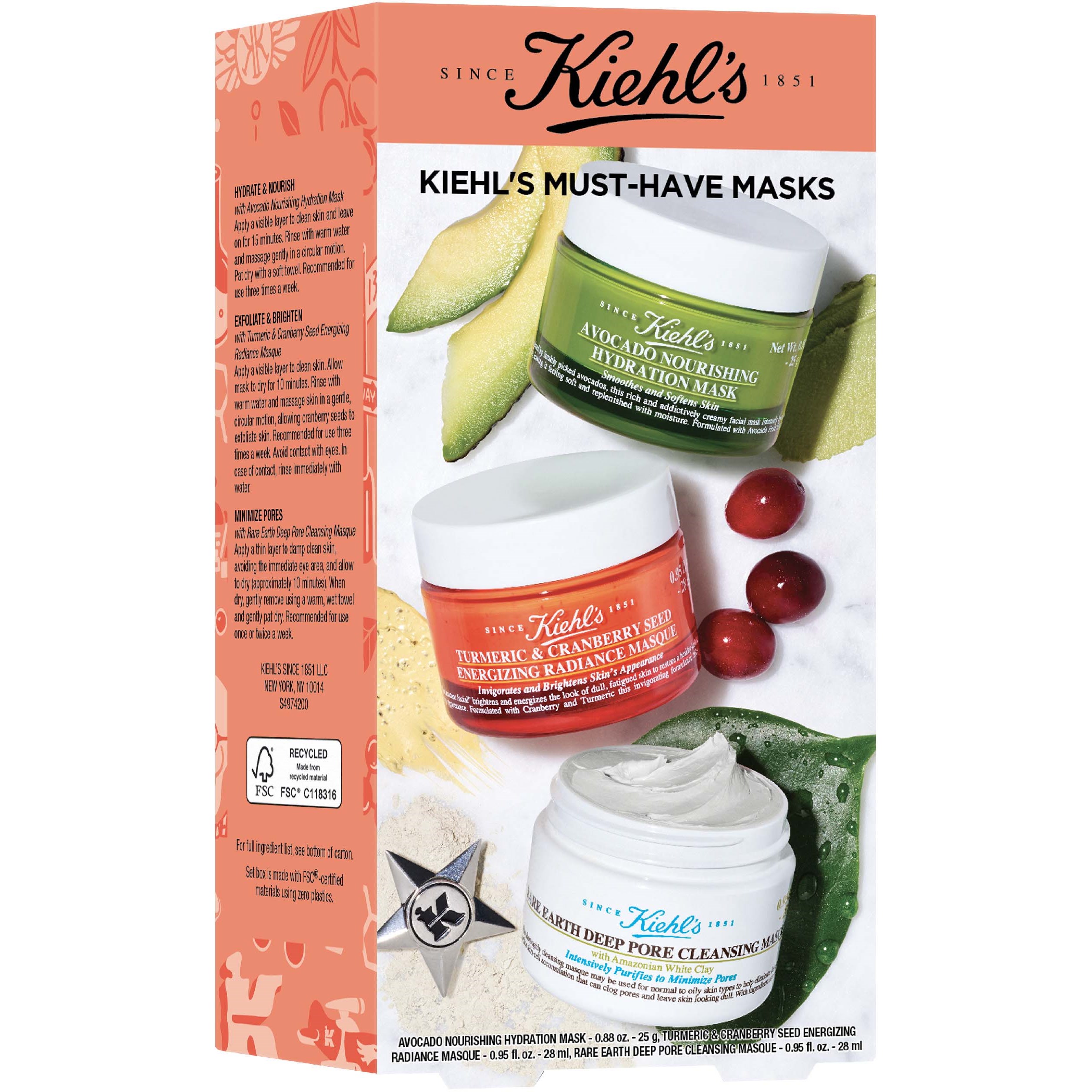 Kiehl's Must-have Masks Trio Set
