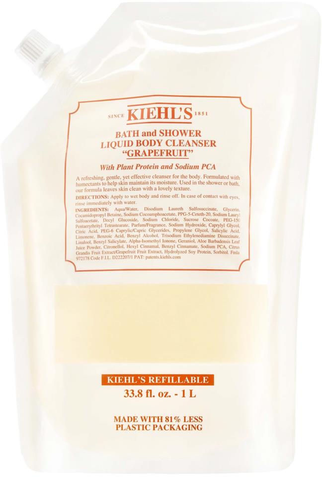 Kiehl's Bath and Shower  Grapefruit Refill 1000 ml