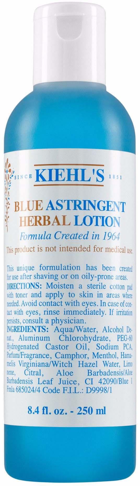 Kiehl'S Blue Herbal Blue Astringent Herbal Lotion 250 Ml | Lyko.Com