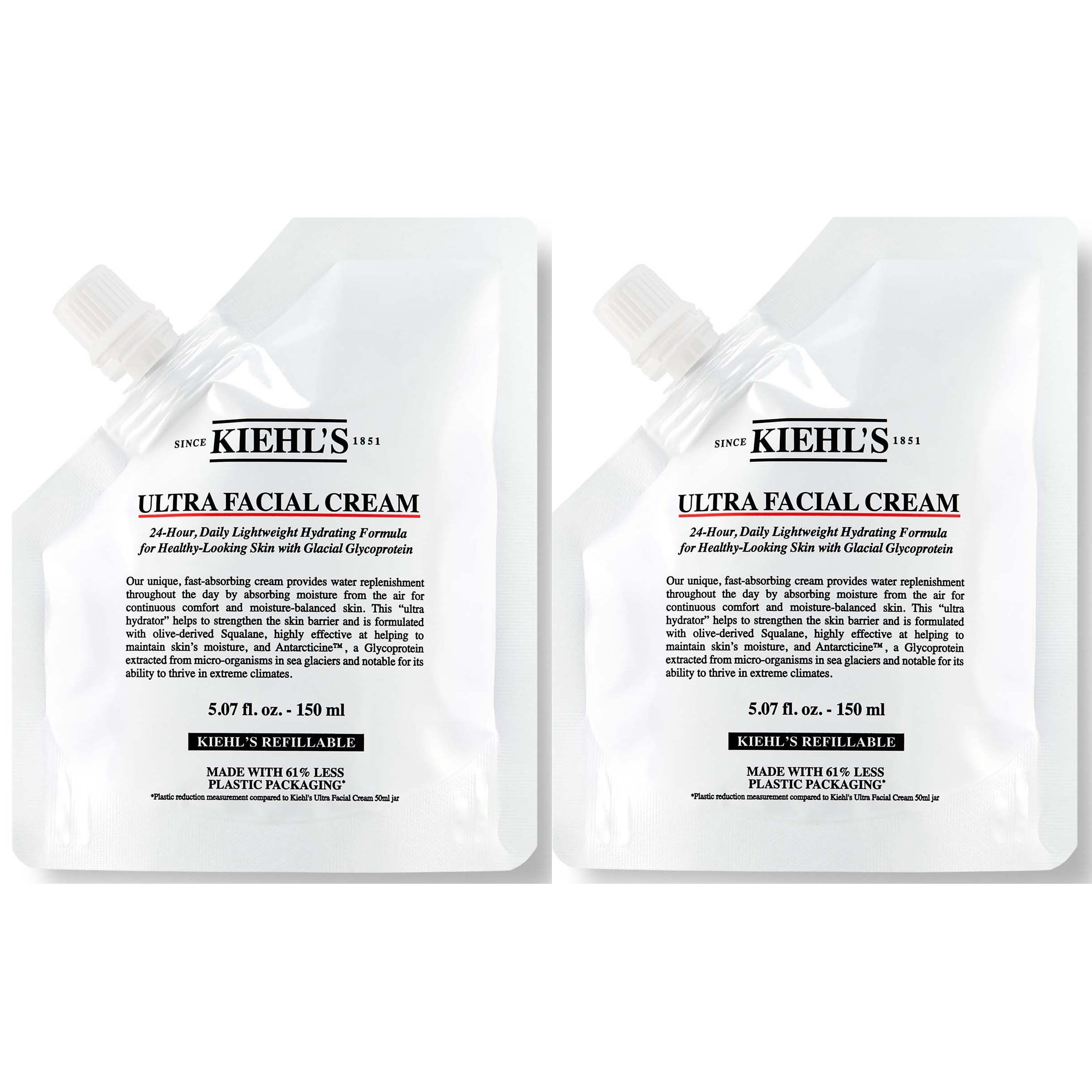 Kiehl's Bundle Ultra Facial Cream Refill 150ml x 2