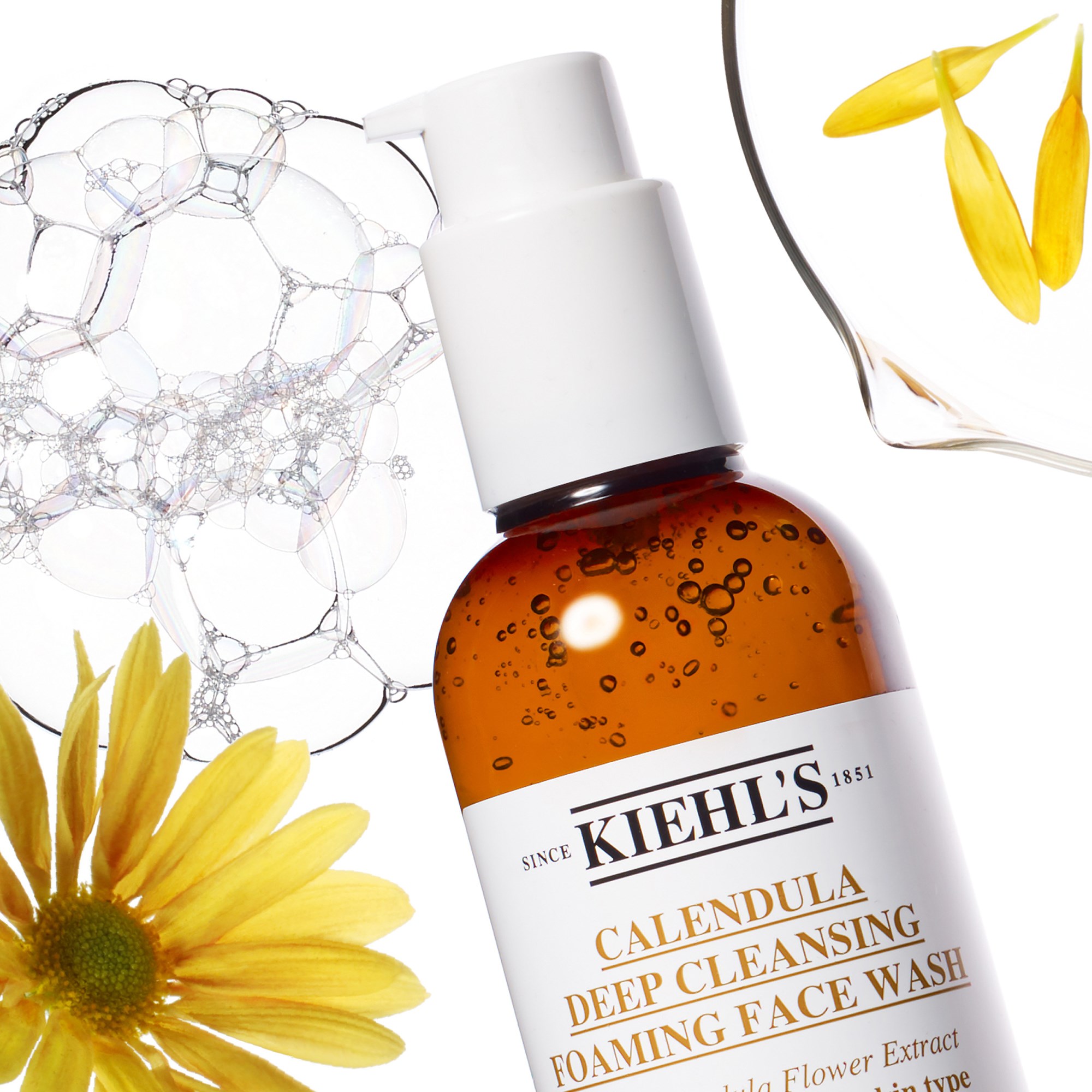 Kiehl's Calendula Głęboko oczyszczająca pianka do mycia twarzy z nagie (obrázok 3)