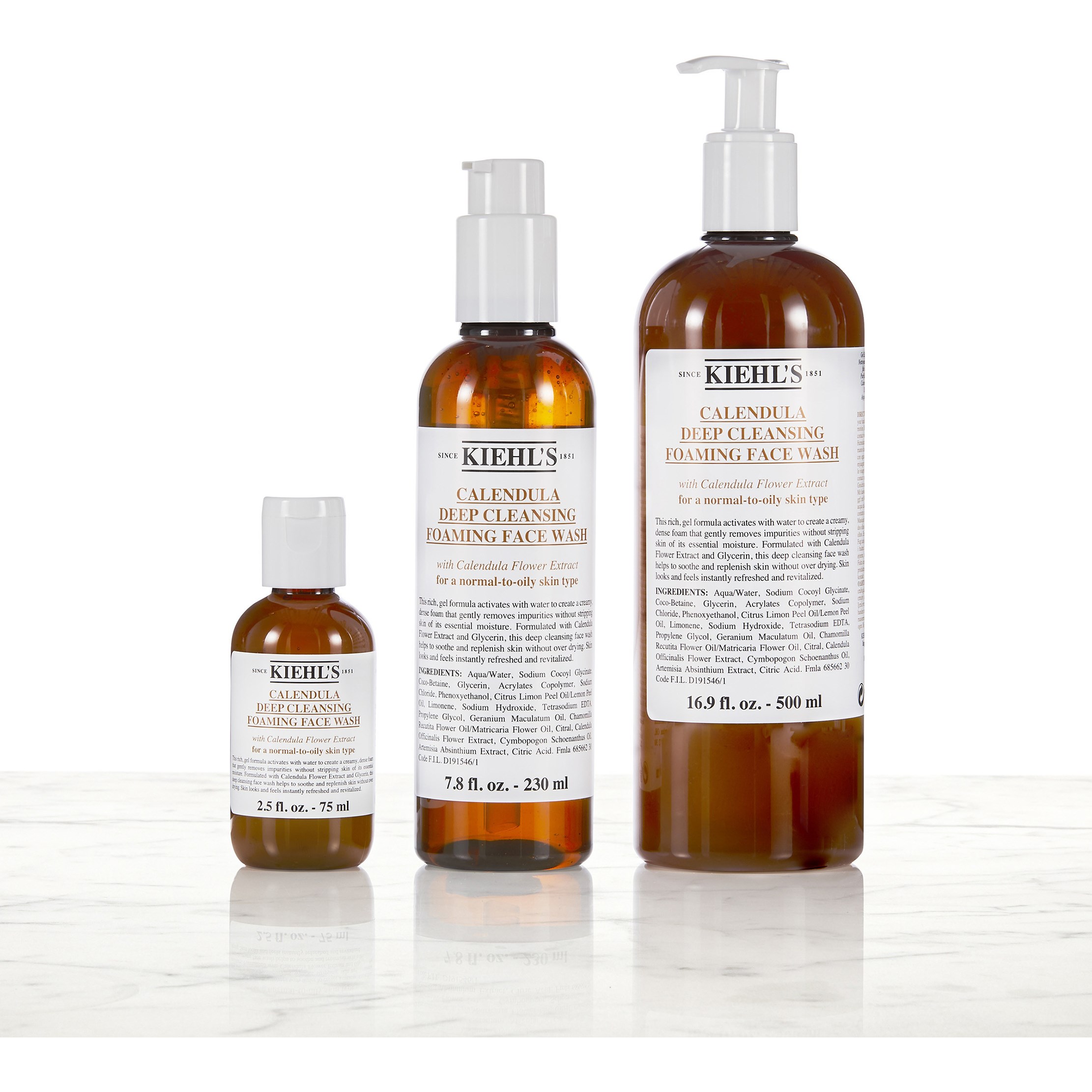 Kiehl's Calendula Głęboko oczyszczająca pianka do mycia twarzy z nagie (obrázok 4)