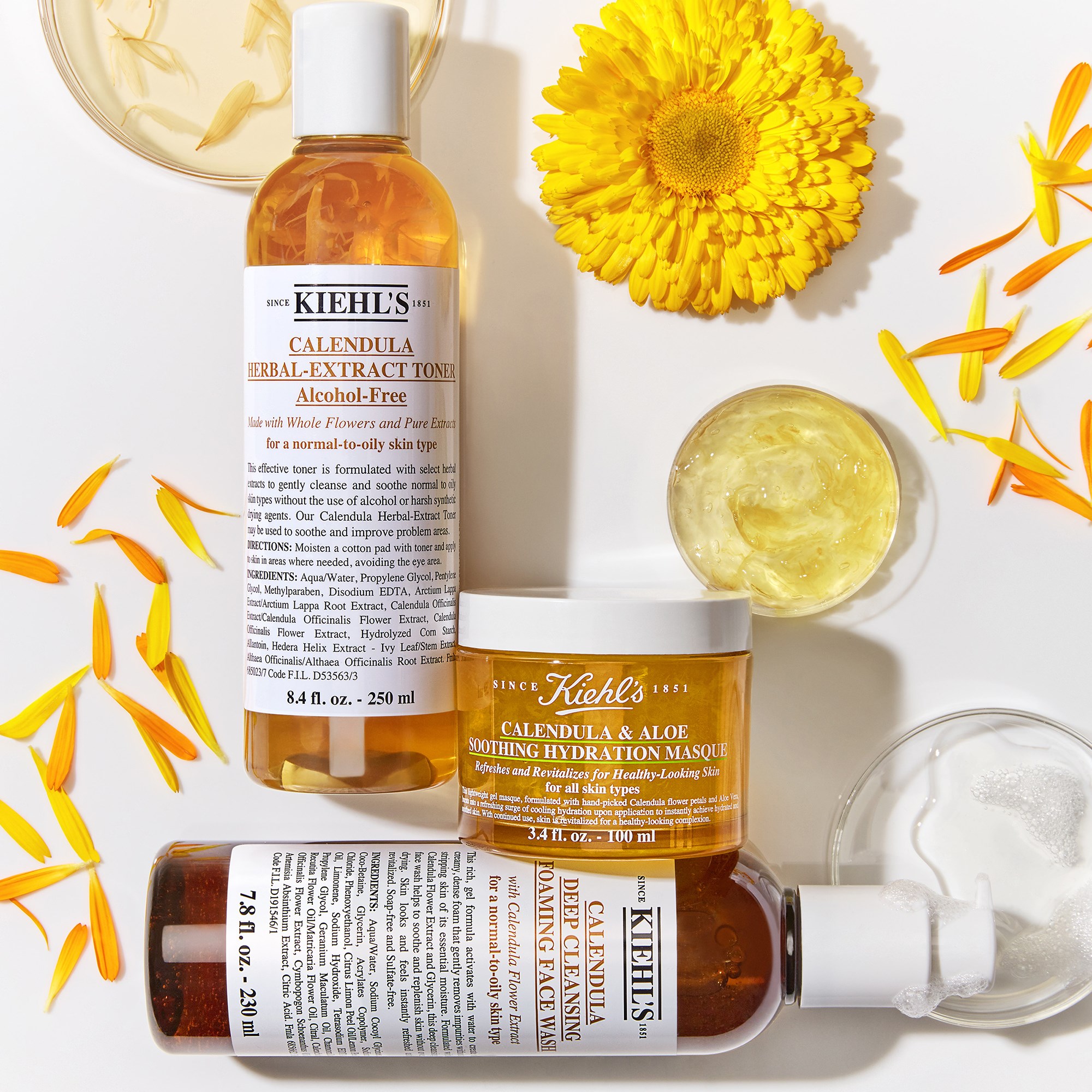 Kiehl's Calendula Głęboko oczyszczająca pianka do mycia twarzy z nagie (obrázok 6)