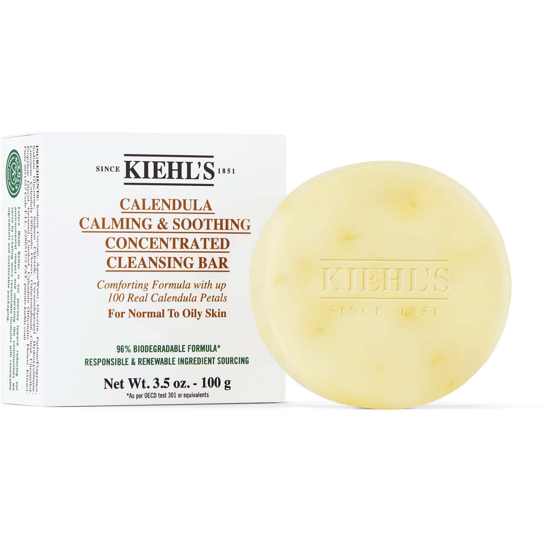 Kiehl’s Calendula  Calming & Soothing Concentrated Cleansing Bar  100