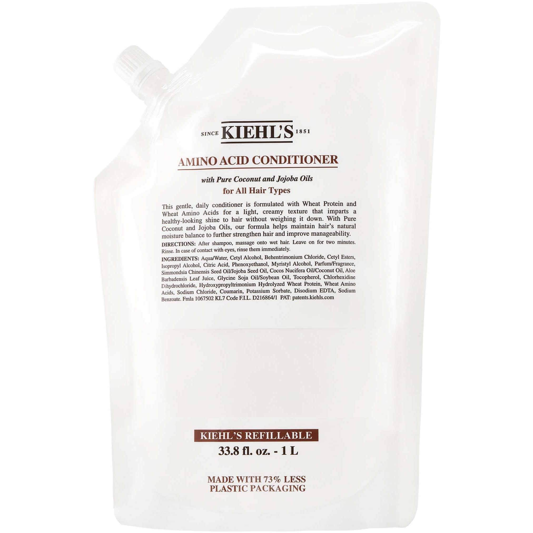 Läs mer om Kiehls Amino Acid Hair Care Conditioner with Coconut Oil Refill 1000