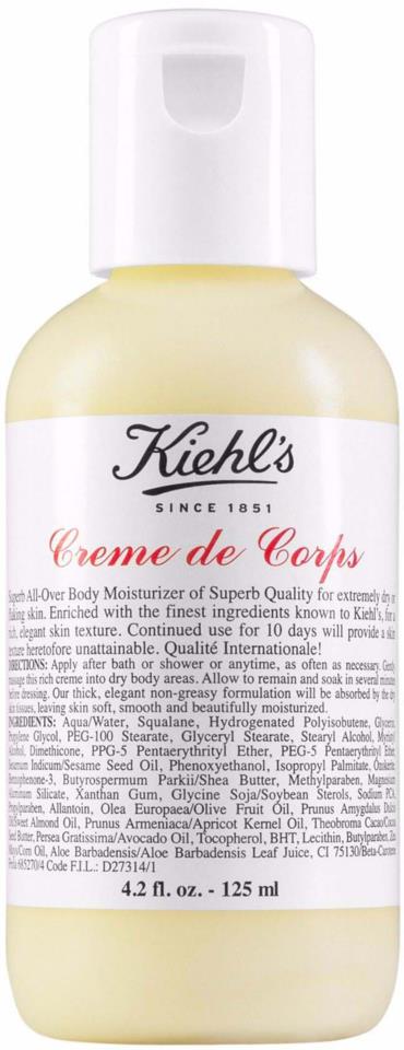 Kiehl's Creme de Corps Hydrating Body Moisturizer 125 ml